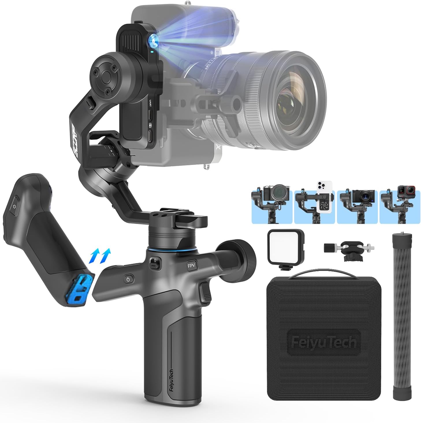 ESTABILIZADOR PARA CÁMARA FEIYU SCORP MINI 3 PRO KIT - 1