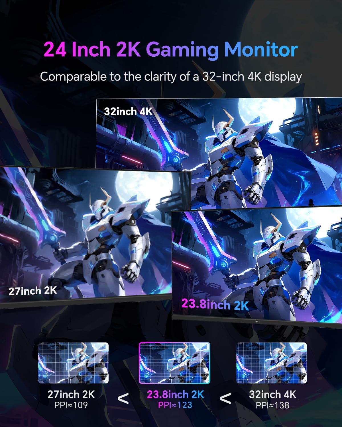 MONITOR GAMING KTC H24T7 24 PULGADAS QHD 180HZ FAST IPS - 2