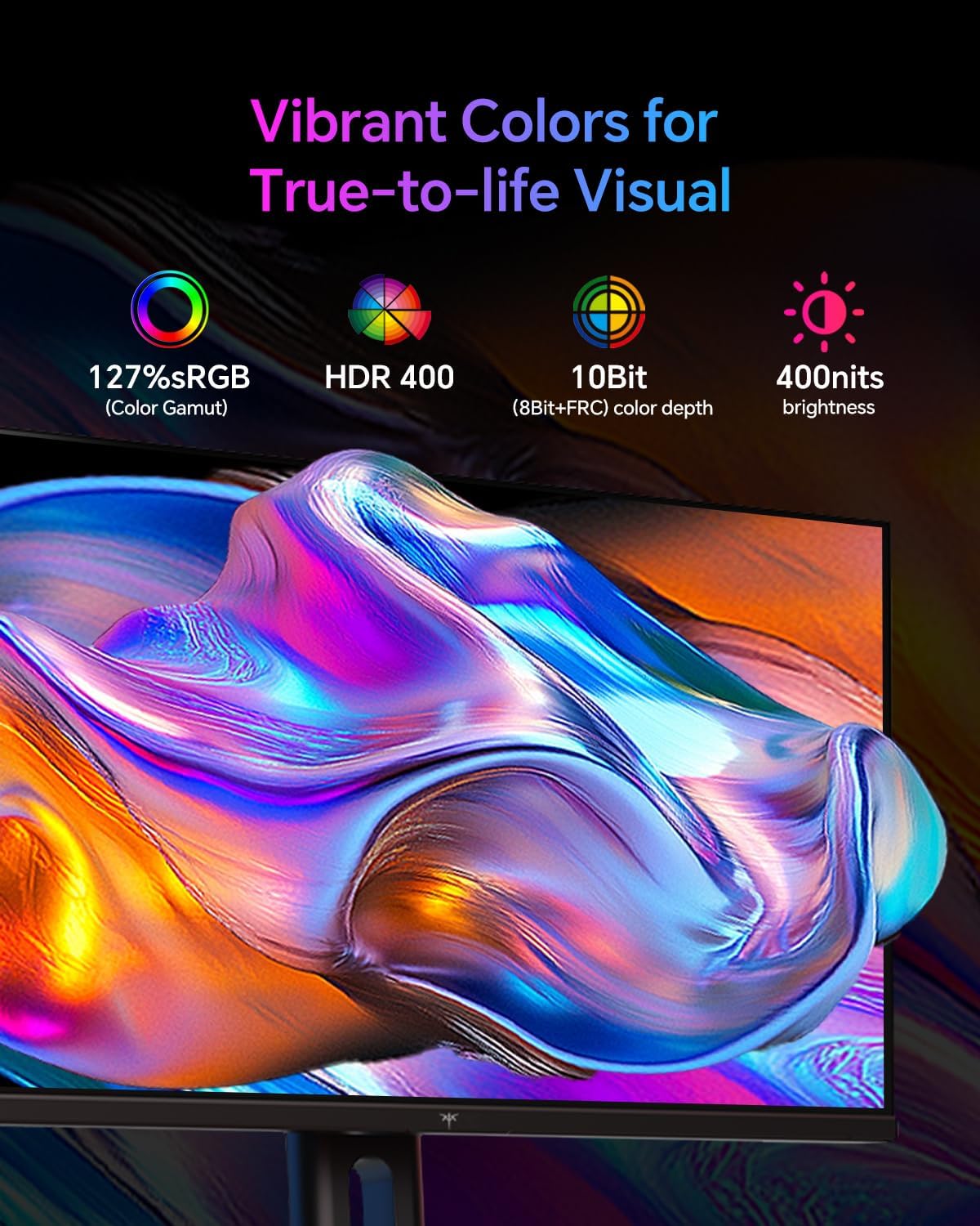 MONITOR GAMING KTC H24T7 24 PULGADAS QHD 180HZ FAST IPS - 5