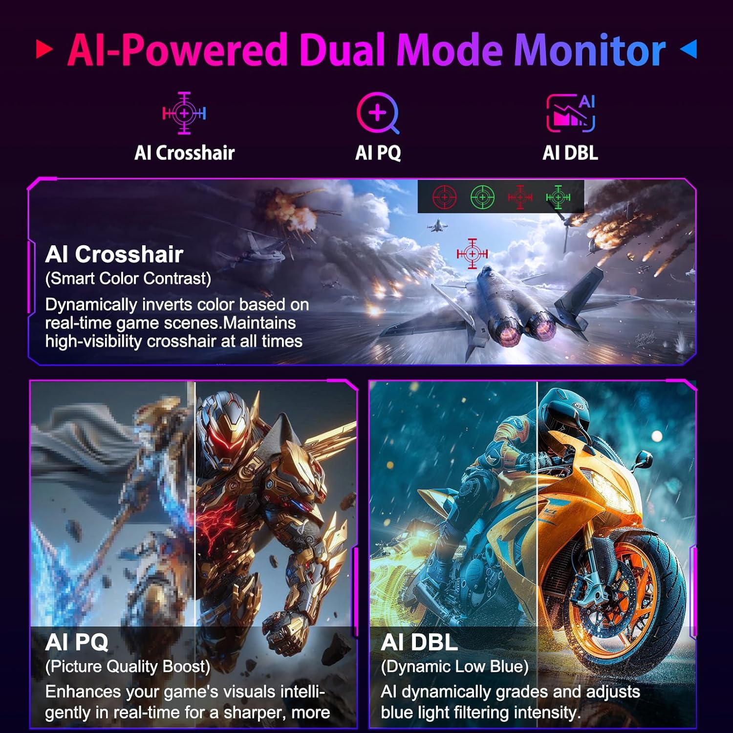 MONITOR PARA GAMING SANSUI 27' 4K UHD DUAL MODE - 5