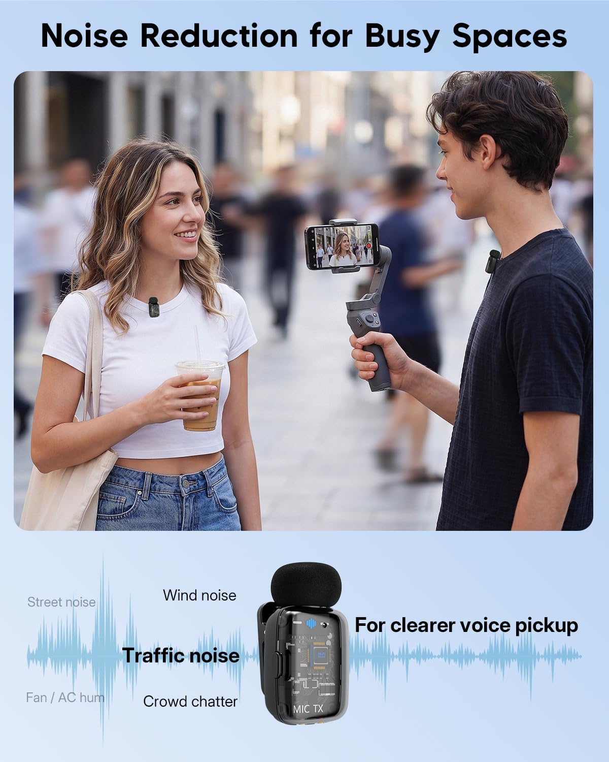 MICRÓFONO LAVALIER INALÁMBRICO ZEALSOUND MINI NEGRO - 4