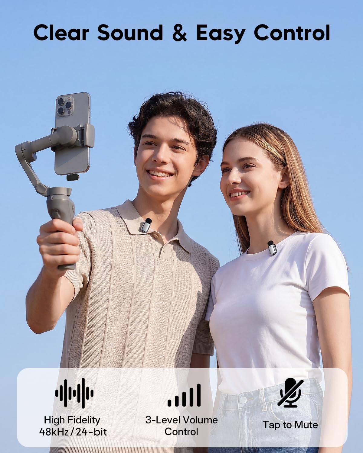 MICRÓFONO LAVALIER INALÁMBRICO ZEALSOUND MINI PARA IPHONE, IPAD Y ANDROID - 4