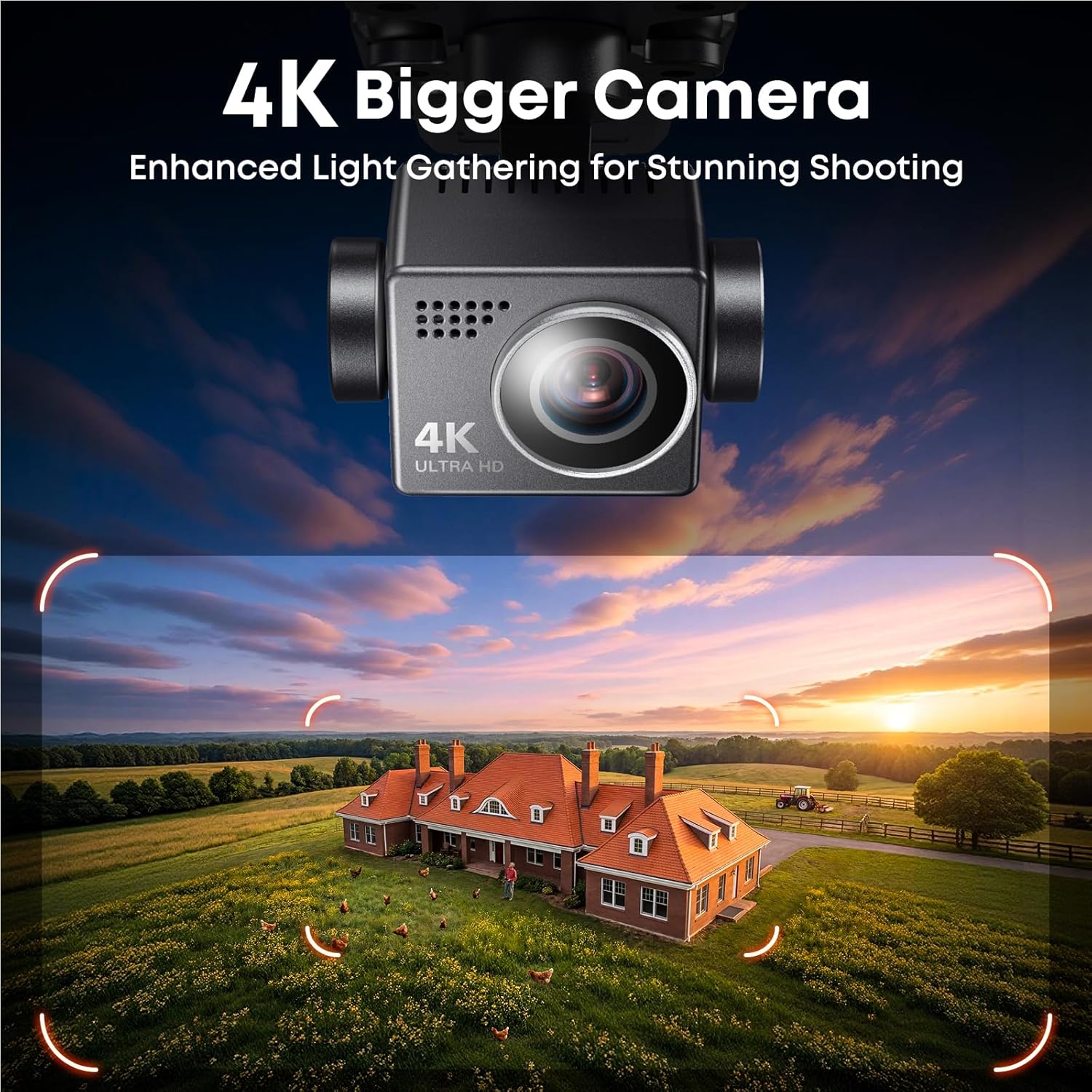 DRONE BWINE F7GB2 PRO CON CÁMARA 4K UHD Y GIMBAL DE 3 EJES - 2