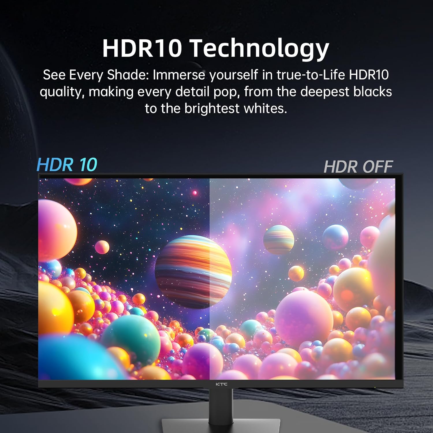 MONITOR KTC 24 PULGADAS H24V27 FHD 1080P 100HZ 4000:1 - 5