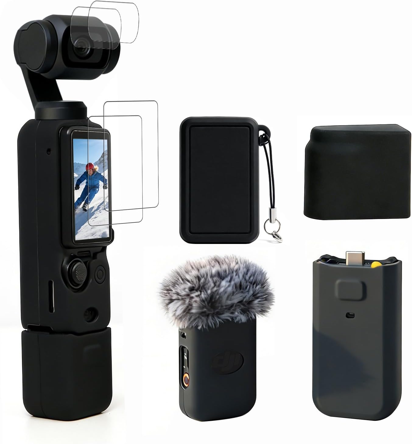 CARCASA PARA CÁMARA DJI OSMO POCKET 3 / XTRA MUSE NEGRA - 1