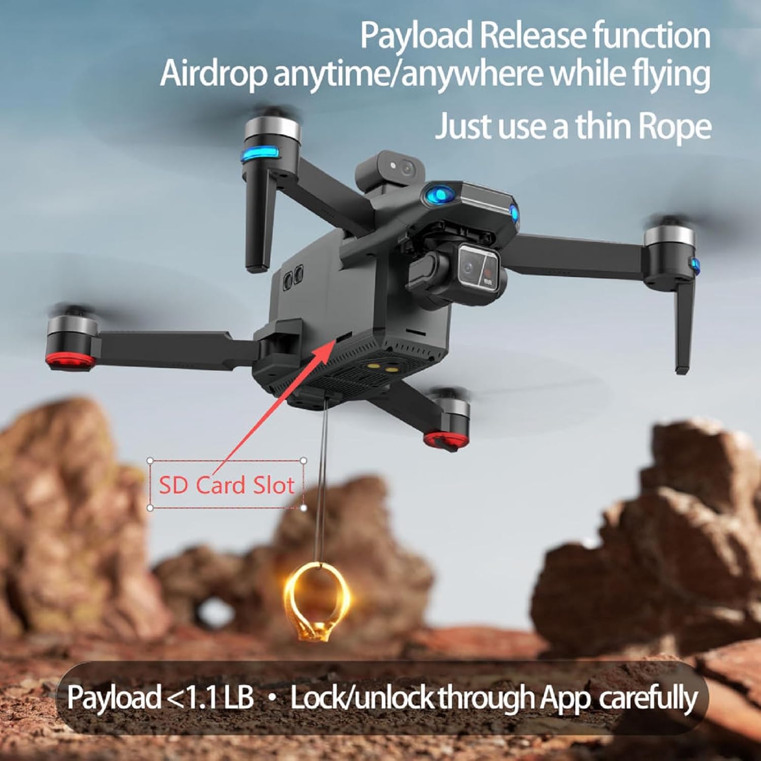 DRONE PROFESIONAL CON CÁMARA 4K BINGCHAT TABLET REMOTE PARA ADULTOS - 4
