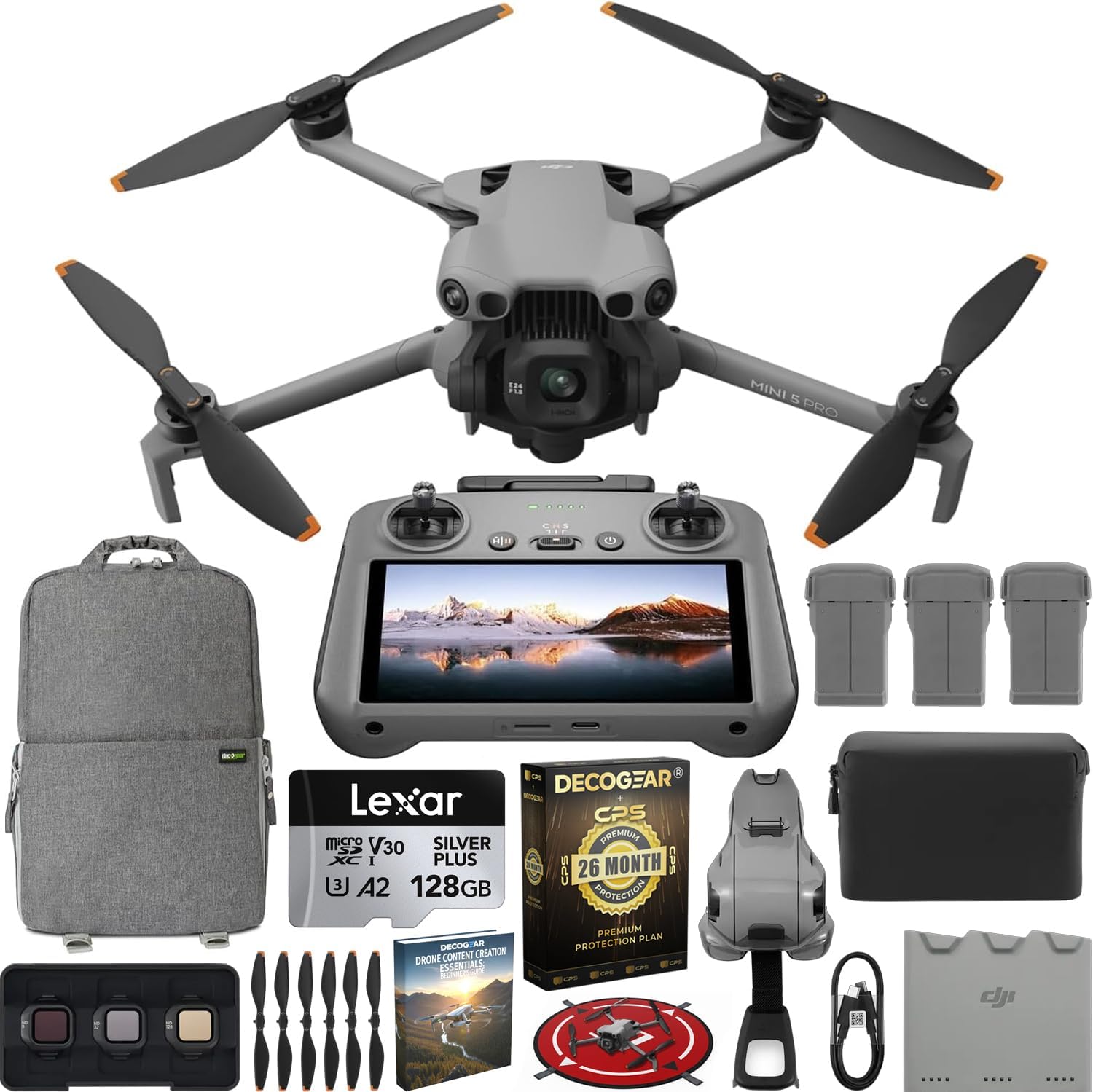 DRONE DJI MINI 5 PRO SLATE FLY MORE COMBO PLUS CON RC 2 Y 3 BATERÍAS - 1
