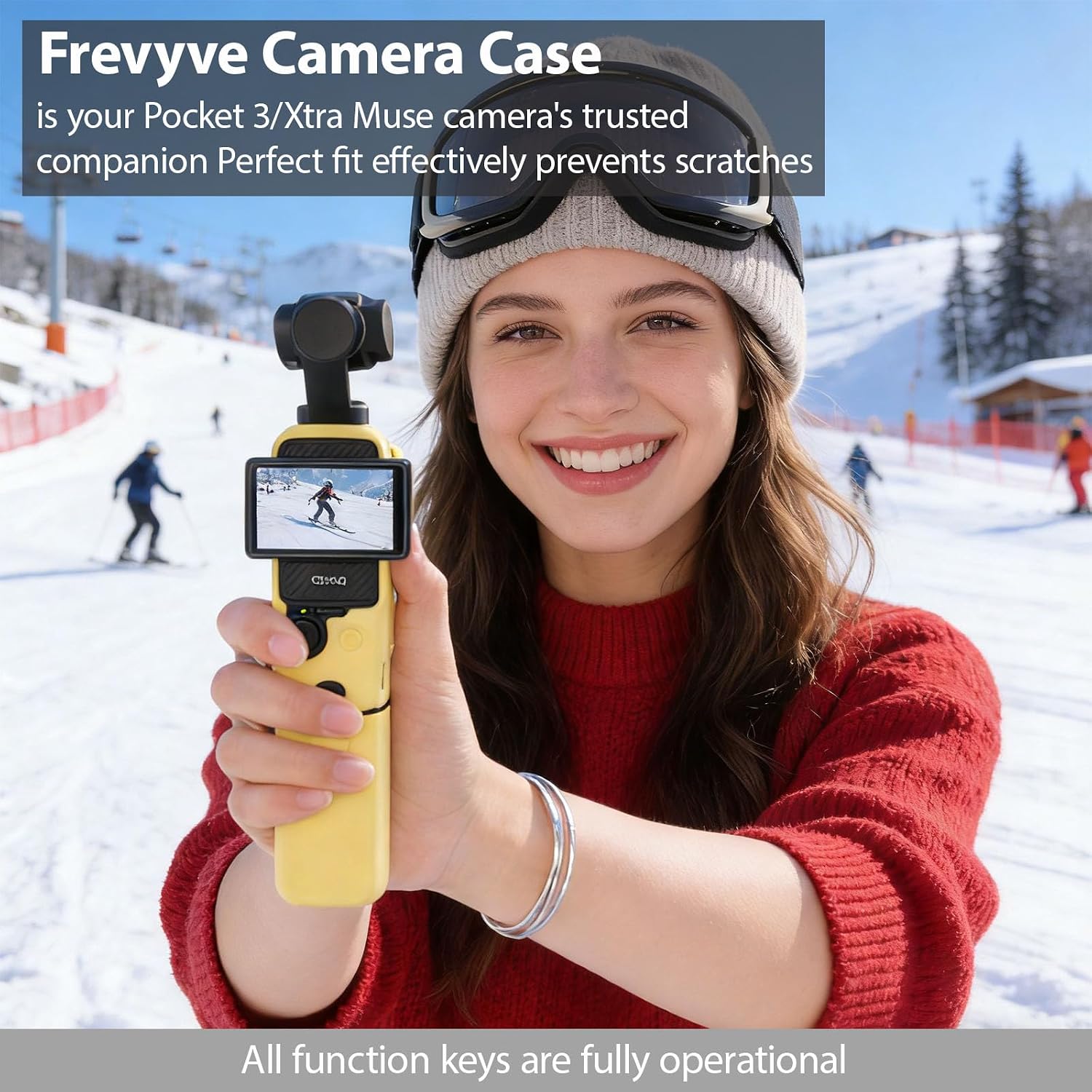 CARCASA PARA DJI OSMO POCKET 3 / XTRA MUSE FREVYVE AMARILLO - 2