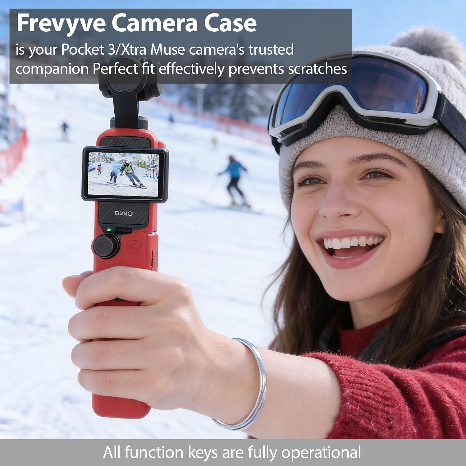 CARCASA PARA DJI OSMO POCKET 3 / XTRA MUSE FREVYVE ROJA - 2