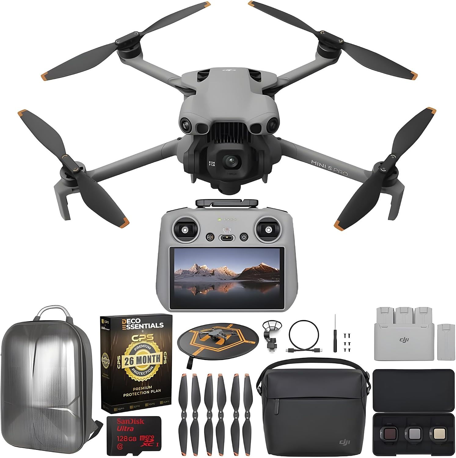 DRONE DJI MINI 5 PRO FLY MORE COMBO ASH CON 3 BATERÍAS Y ACCESORIOS - 1
