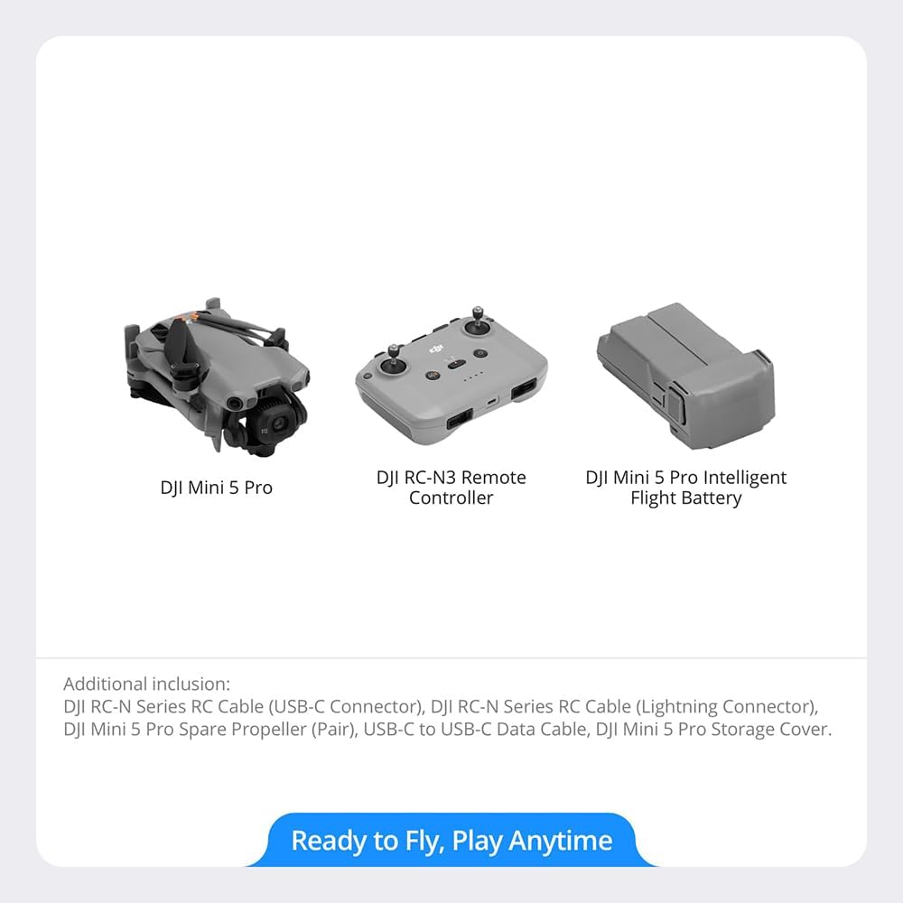 DRONE DJI MINI 5 PRO CON CONTROLADOR RC-N3 Y KIT DE FILTROS ND - 4