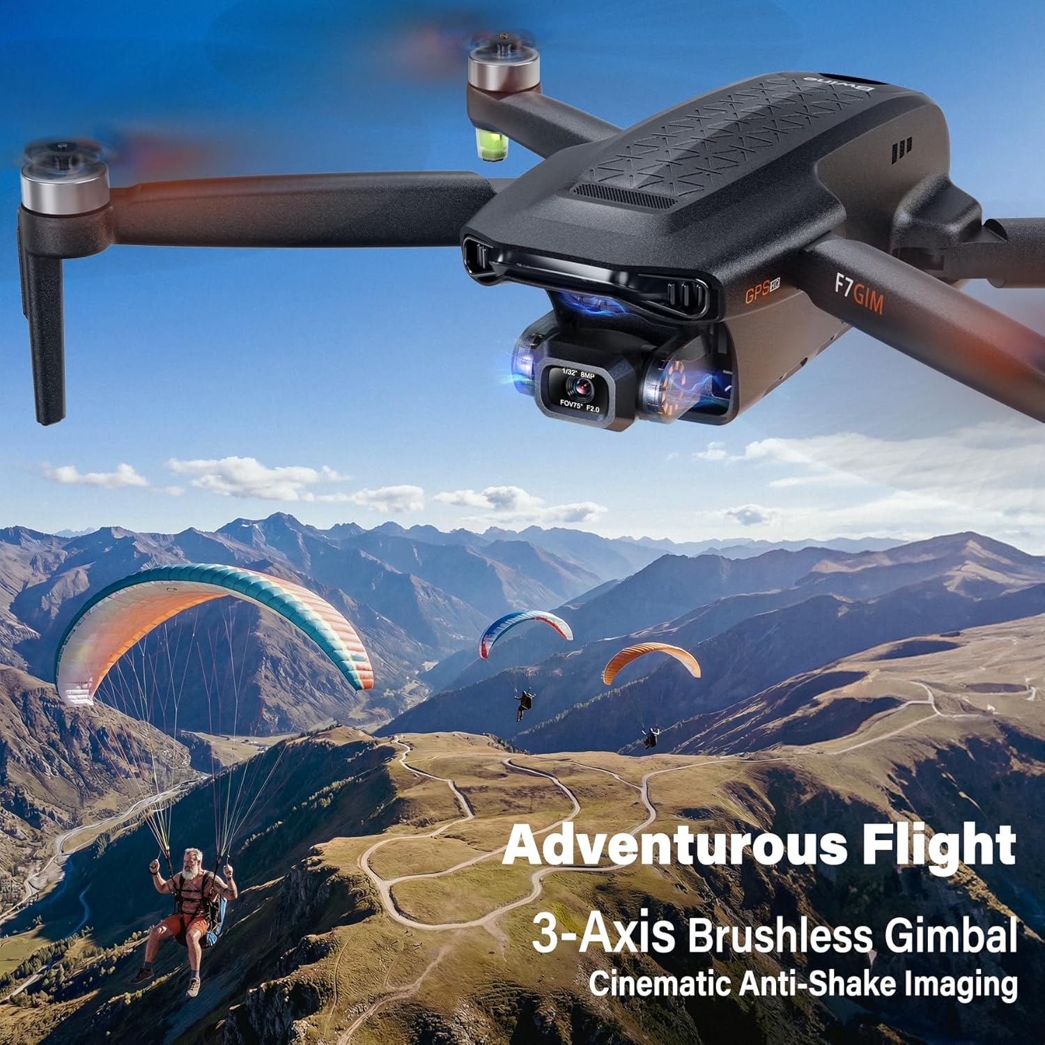 DRONE BWINE F7GIM CON CÁMARA 4K Y FOTOS 6K ESTABILIZADOR 3 EJES - 2