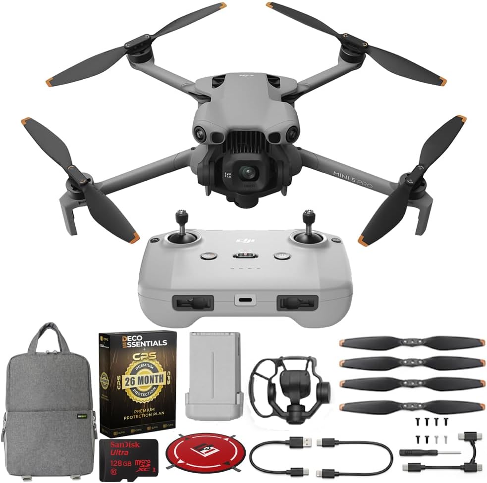 DRONE DJI MINI 5 PRO CON CONTROL REMOTO DJI RC-N3 Y BATERÍA INTELIGENTE - 1