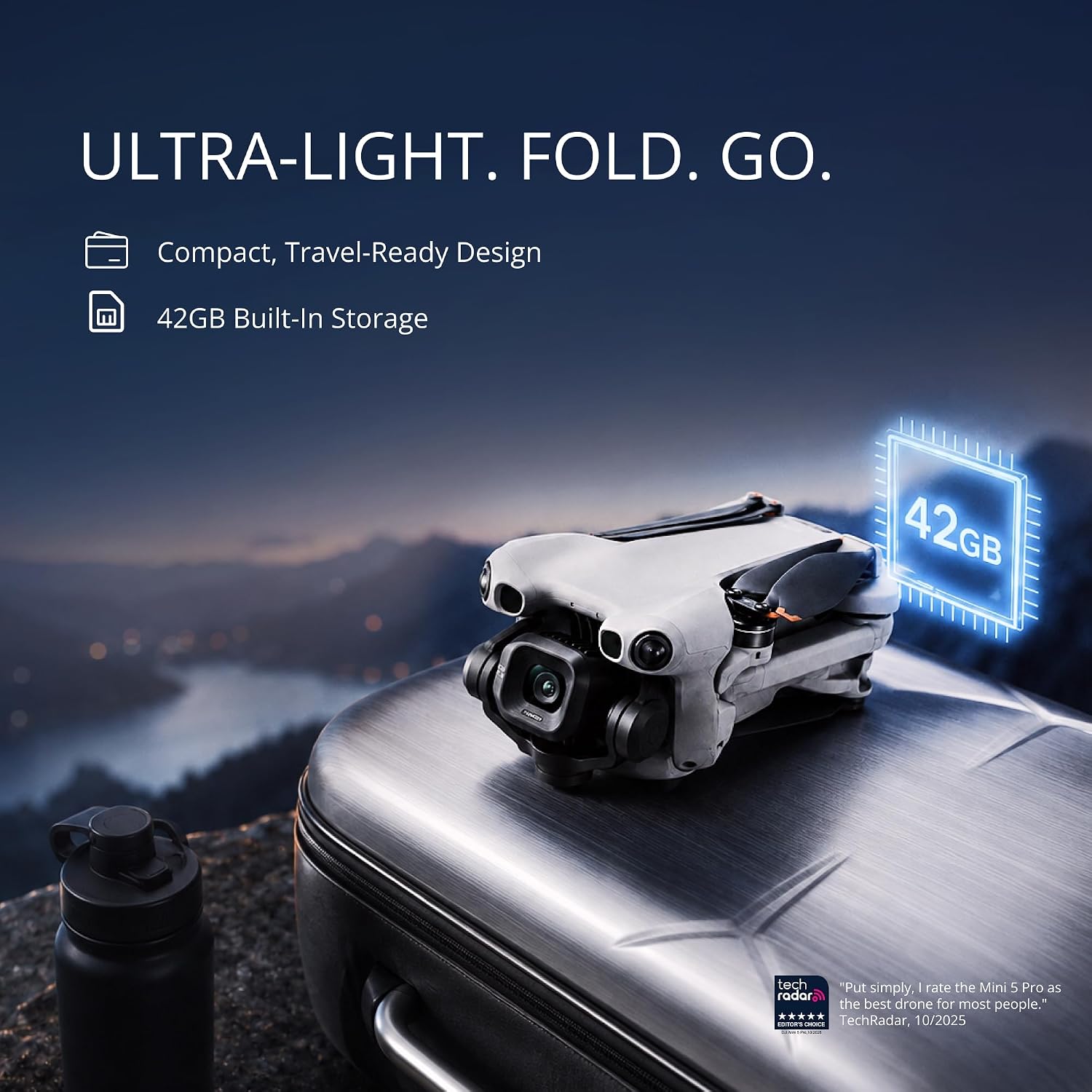 DRONE DJI MINI 5 PRO FLY MORE COMBO PLUS CON RC 2 Y SENSOR CMOS 1 PULG - 2
