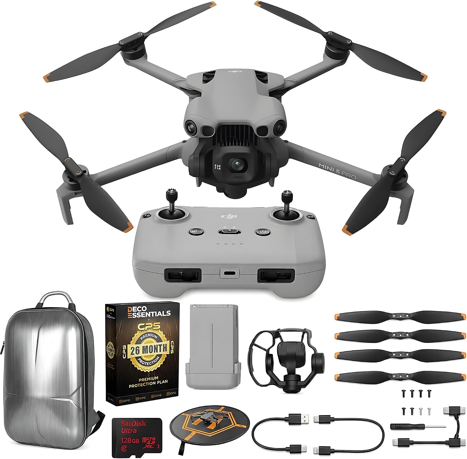 DRONE DJI MINI 5 PRO CON CONTROL REMOTO DJI RC-N3 Y BATERÍA INTELIGENTE SMOKE - 1