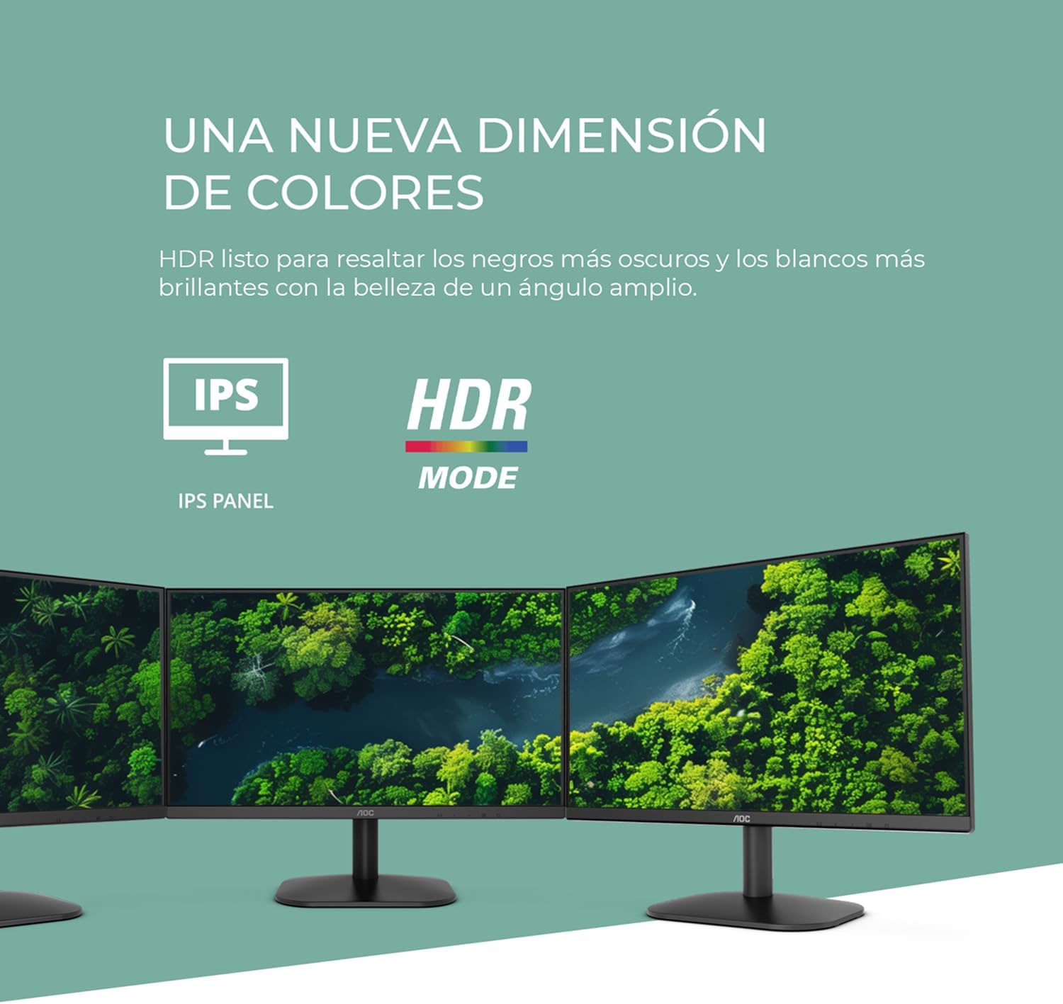 MONITOR DE COMPUTADORA AOC 24B35H3 24 PULGADAS FULL HD 120HZ IPS HDR - 5