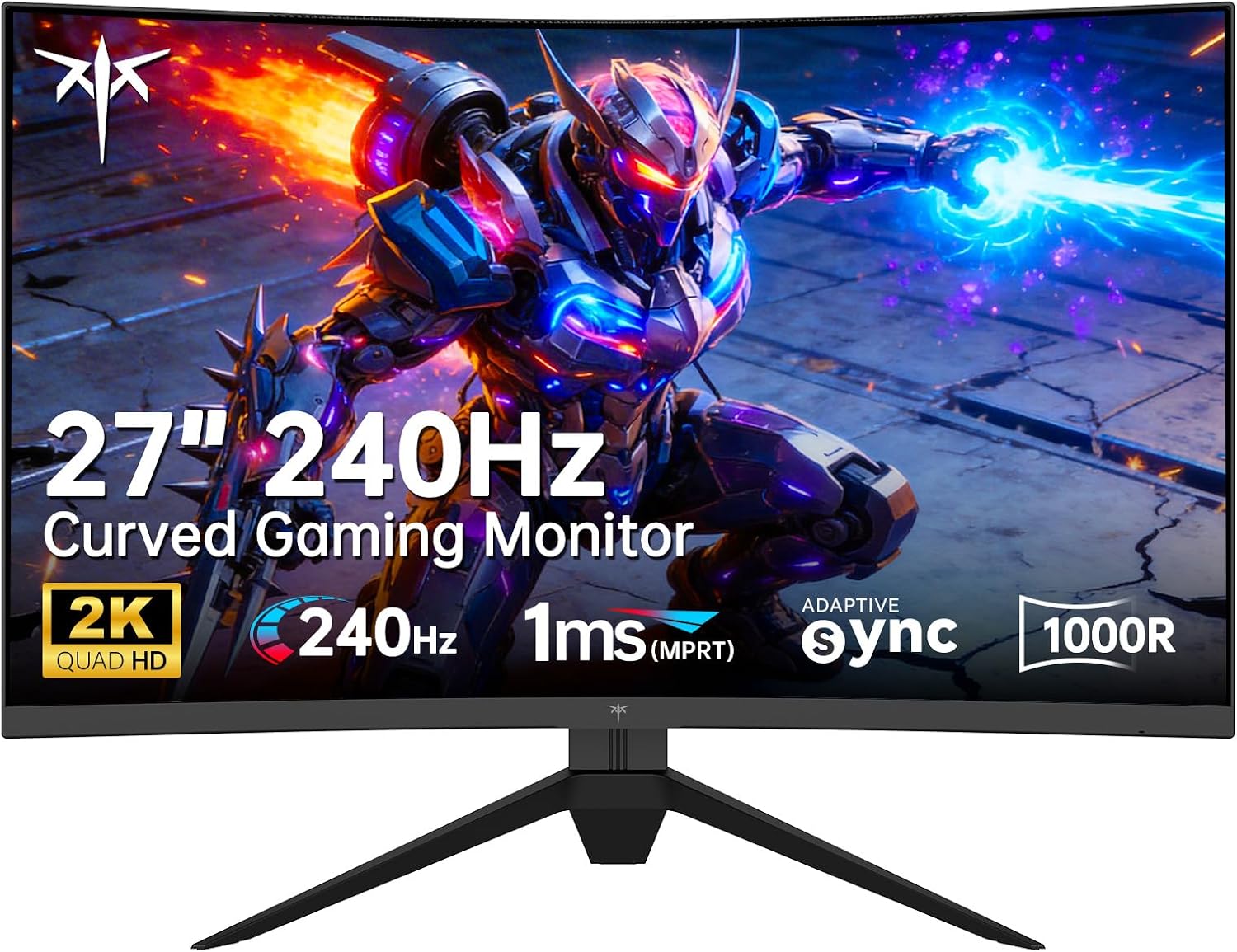 MONITOR CURVO PARA GAMING KTC H27S25E 27 PULGADAS 240HZ QHD 1440P 1000R - 1