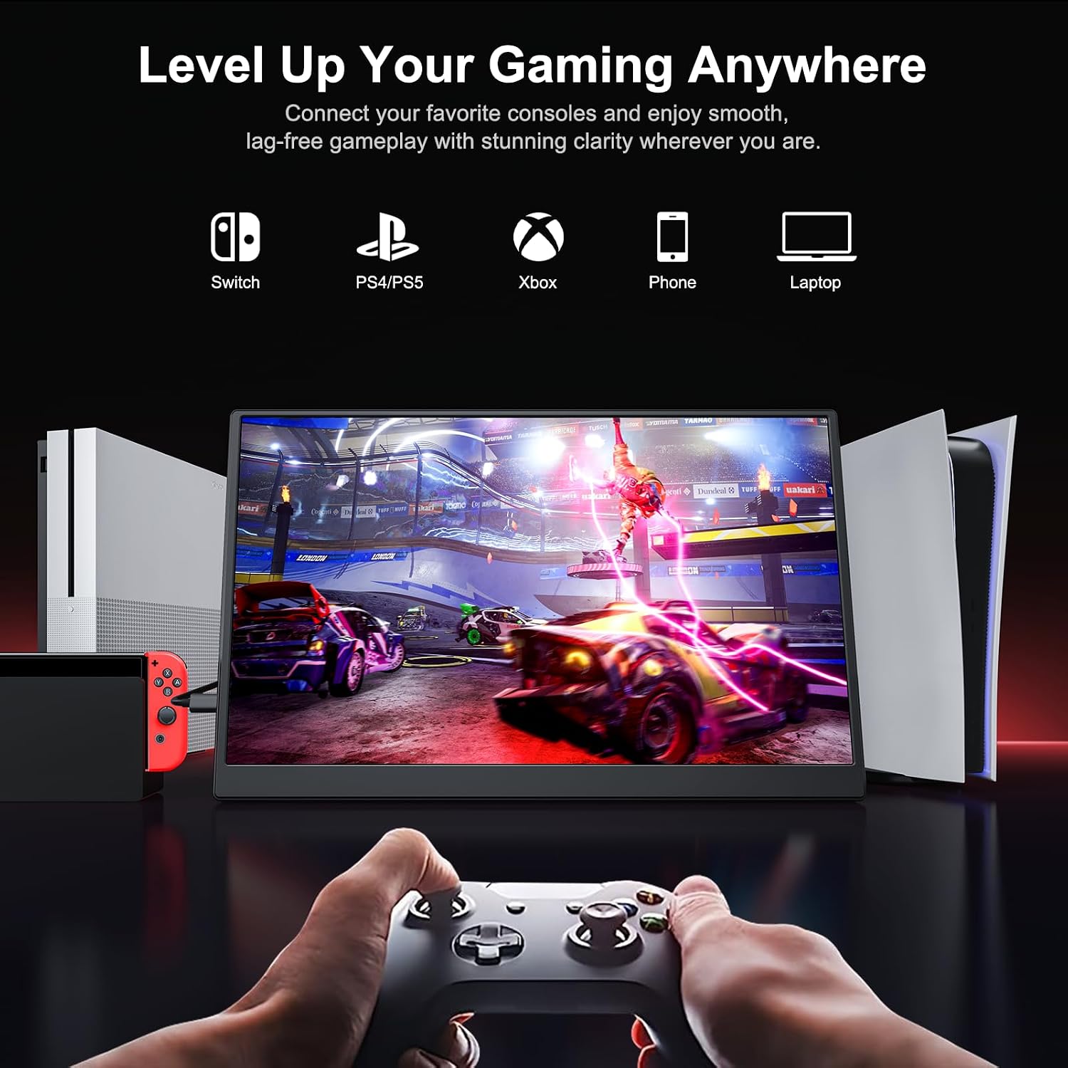MONITOR PORTÁTIL ANYUSE 14' FHD USB-C HDMI HDR - 4