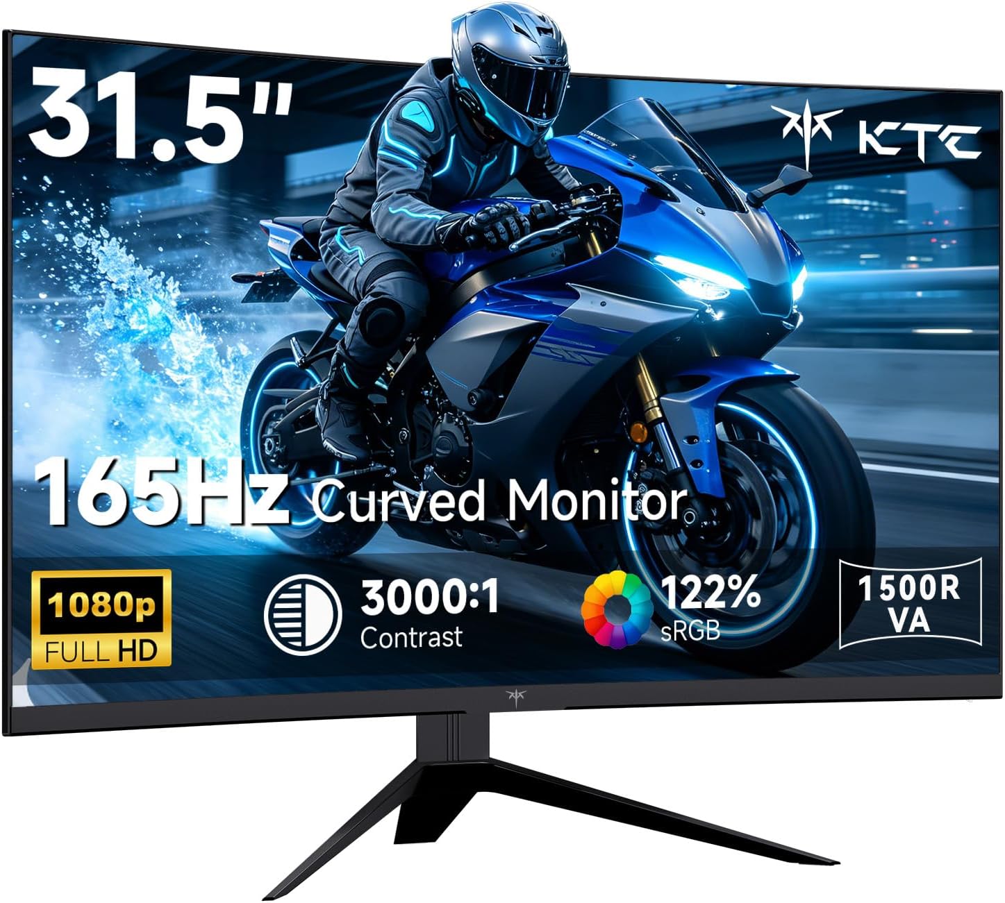 MONITOR CURVO PARA GAMING KTC H32S17C 32 PULGADAS FHD 165HZ - 1
