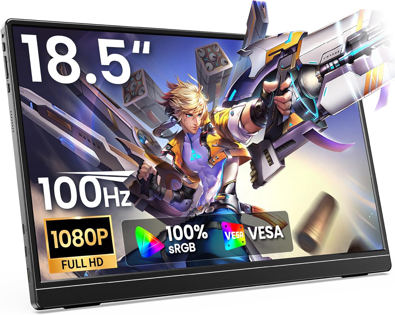 MONITOR PORTÁTIL ANYUSE 18.5' FHD IPS 100HZ USB-C HDMI - 1