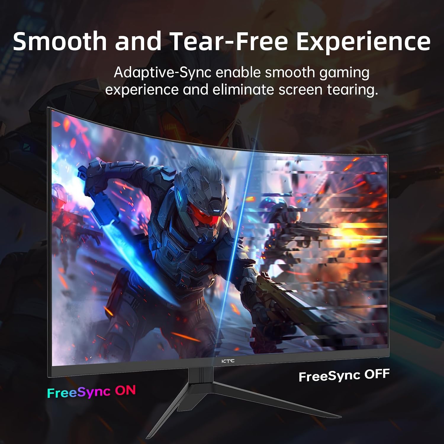 MONITOR CURVO PARA GAMING KTC H32S17F 32 PULGADAS 240HZ FHD 1500R HDR - 3