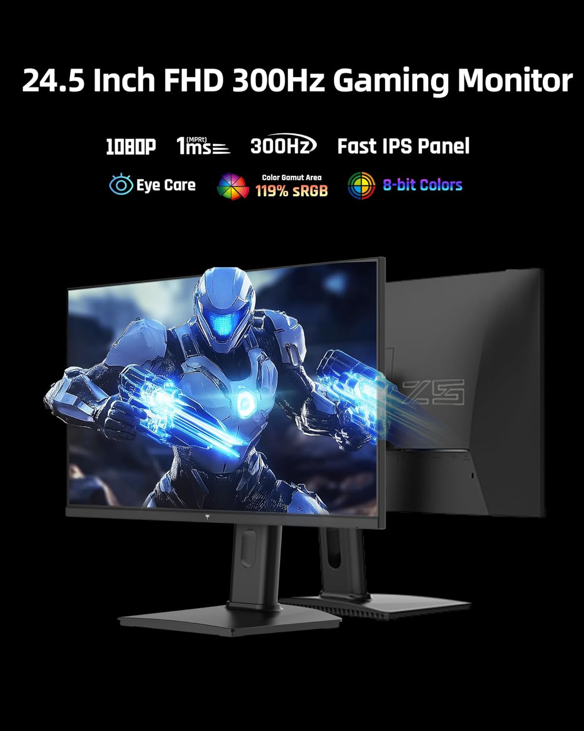 MONITOR GAMING KTC 24.5 PULGADAS 300HZ H25Y7 - 3