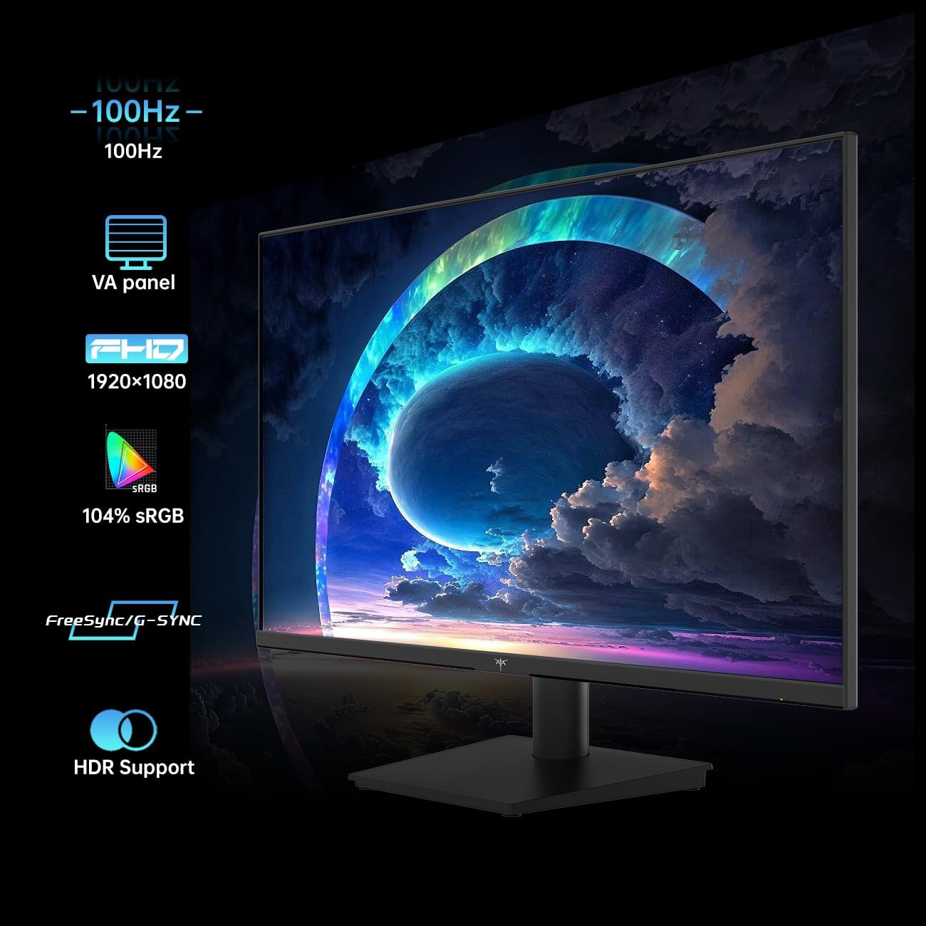 MONITOR KTC 24 PULGADAS FHD 1080P 100HZ CUIDADO DE OJOS - 2