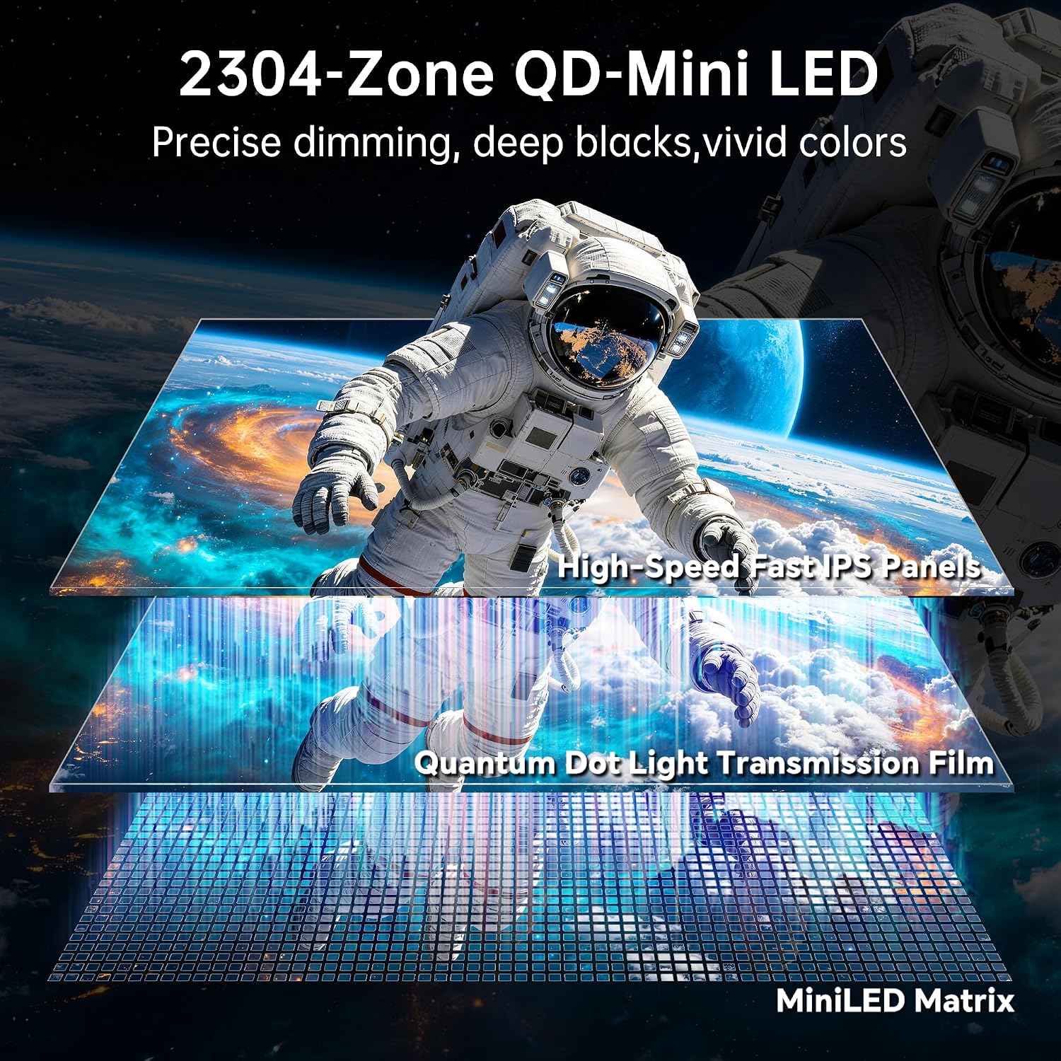 MONITOR KTC M27P6S 27 PULGADAS 4K MINI-LED GAMING 2304-ZONE DUAL MODE 320HZ - 2