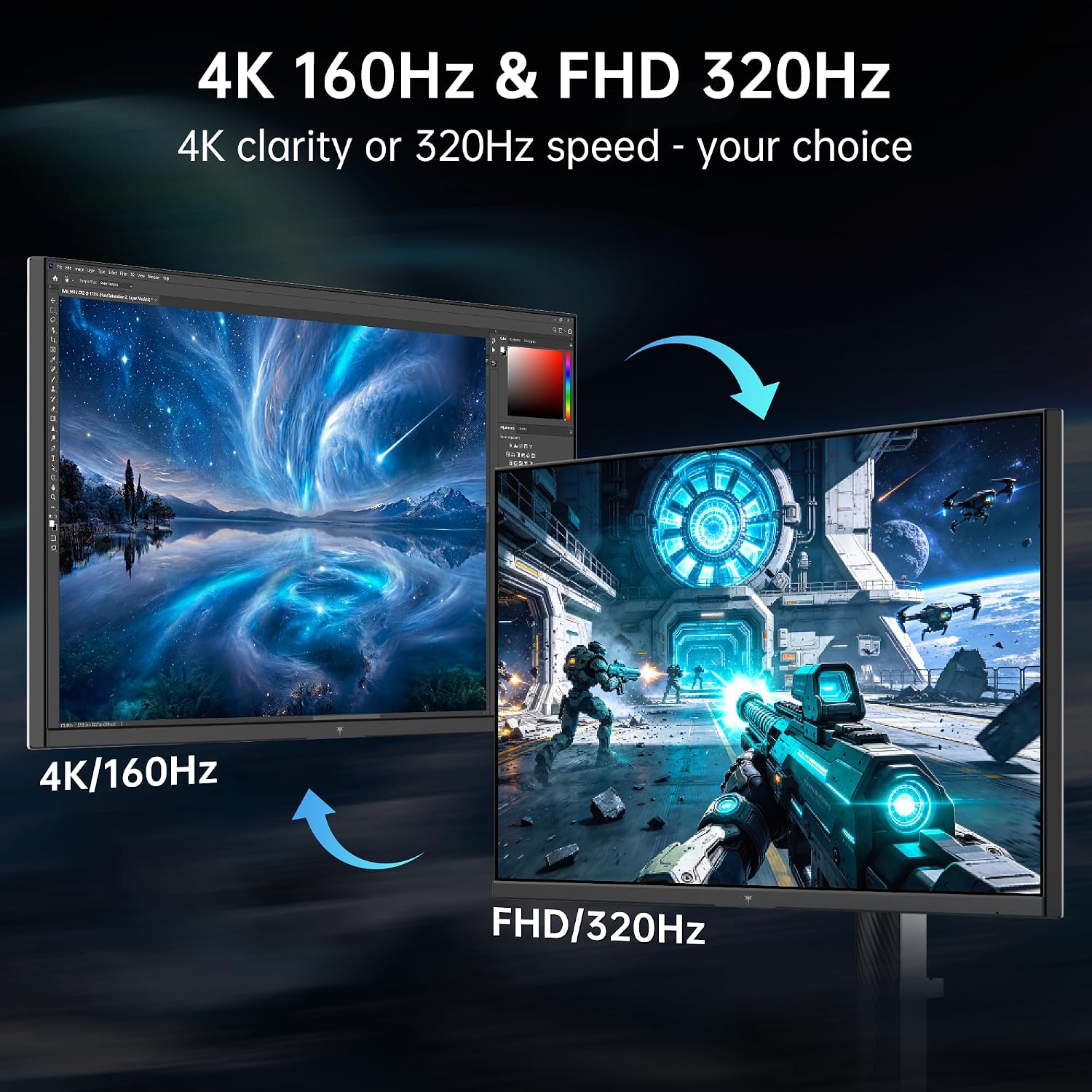 MONITOR KTC M27P6S 27 PULGADAS 4K MINI-LED GAMING 2304-ZONE DUAL MODE 320HZ - 3