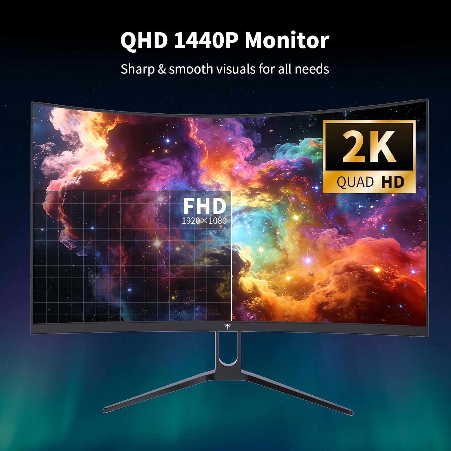 MONITOR CURVO KTC H27S5C 27 PULGADAS QHD 144HZ HDR400 NEGRO - 2