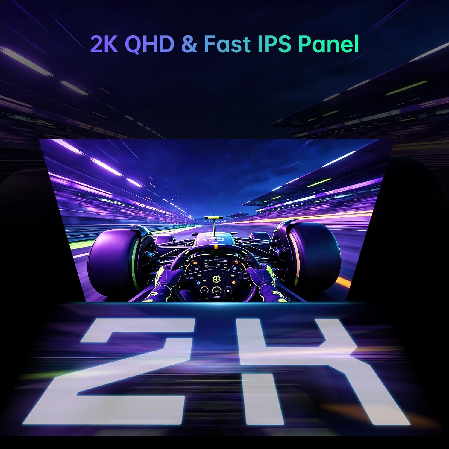 MONITOR GAMING KTC QHD MINI LED 24.5 PULGADAS 260HZ 25M5 MORADO - 5
