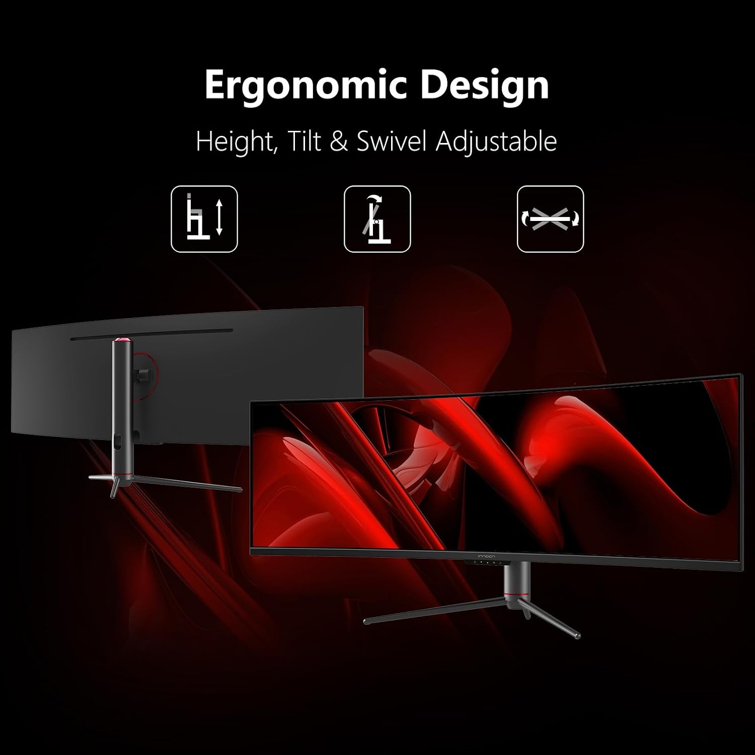 MONITOR CURVO ULTRAWIDE INNOCN 49C1R 49' 5K2K 120HZ 32:9 - 5