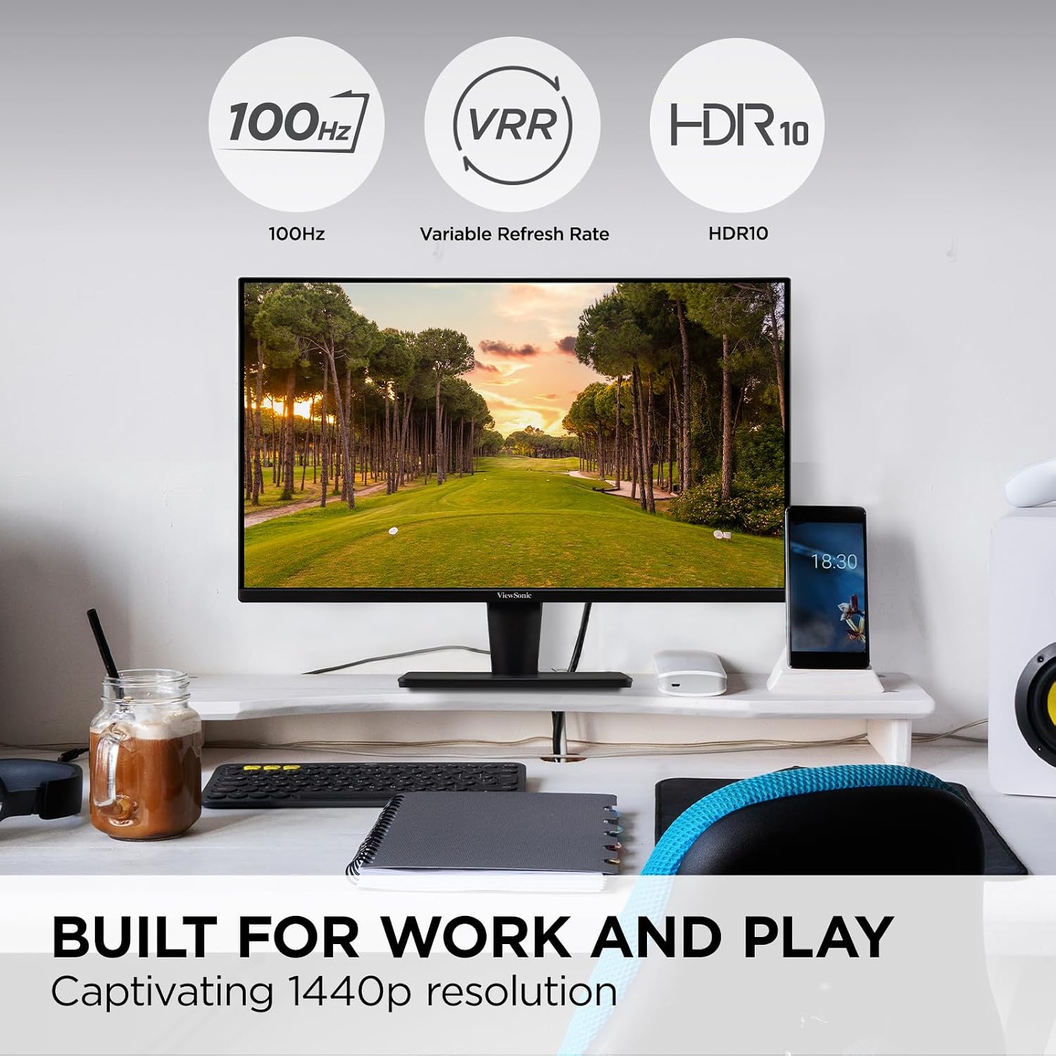 MONITOR VIEWSONIC VS2725-2K 27 PULGADAS QHD 100HZ - 4