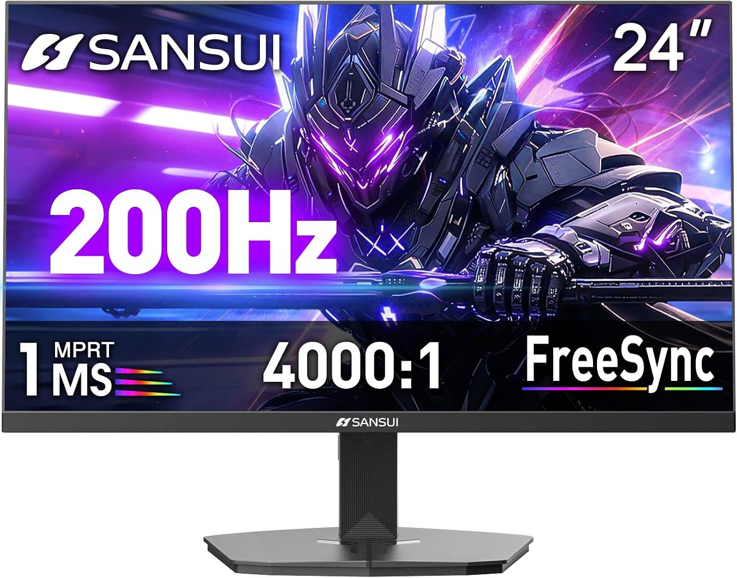 MONITOR PARA GAMING SANSUI 24 PULGADAS 1MS 200HZ FHD 1080P FREESYNC - 1