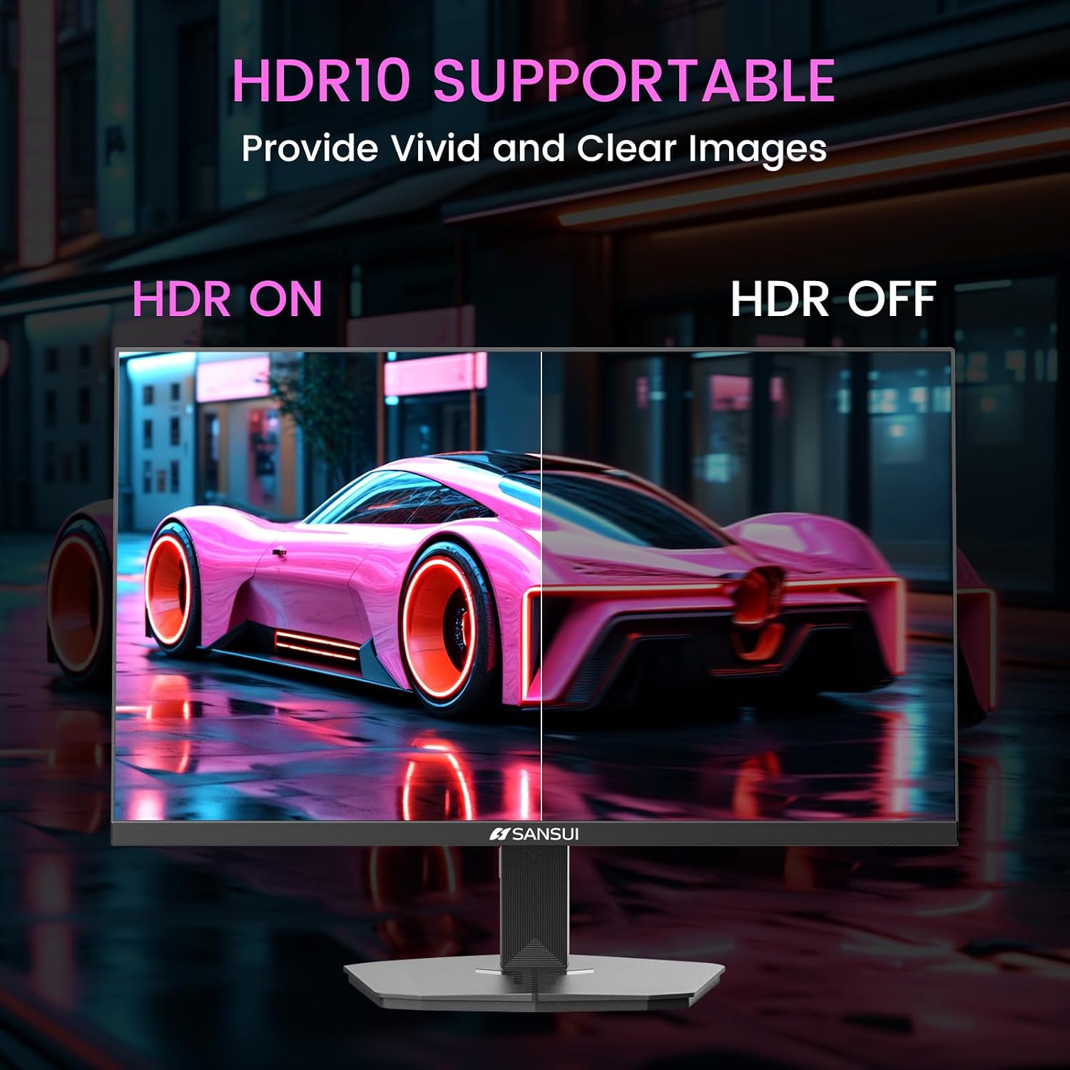 MONITOR PARA GAMING SANSUI 24 PULGADAS 1MS 200HZ FHD 1080P FREESYNC - 5