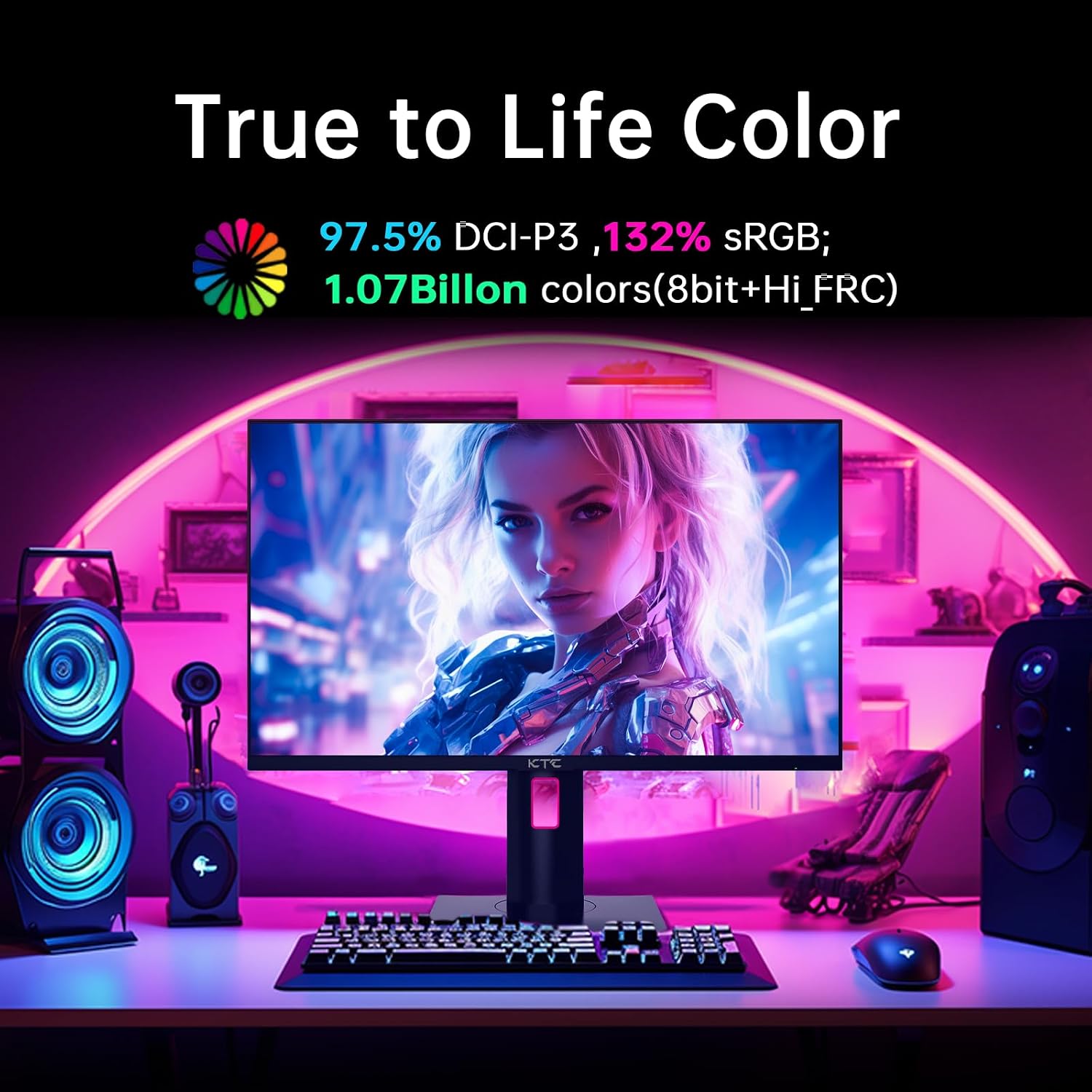 MONITOR KTC GAMING 27 PULGADAS 4K UHD 160HZ H27P22S - 4