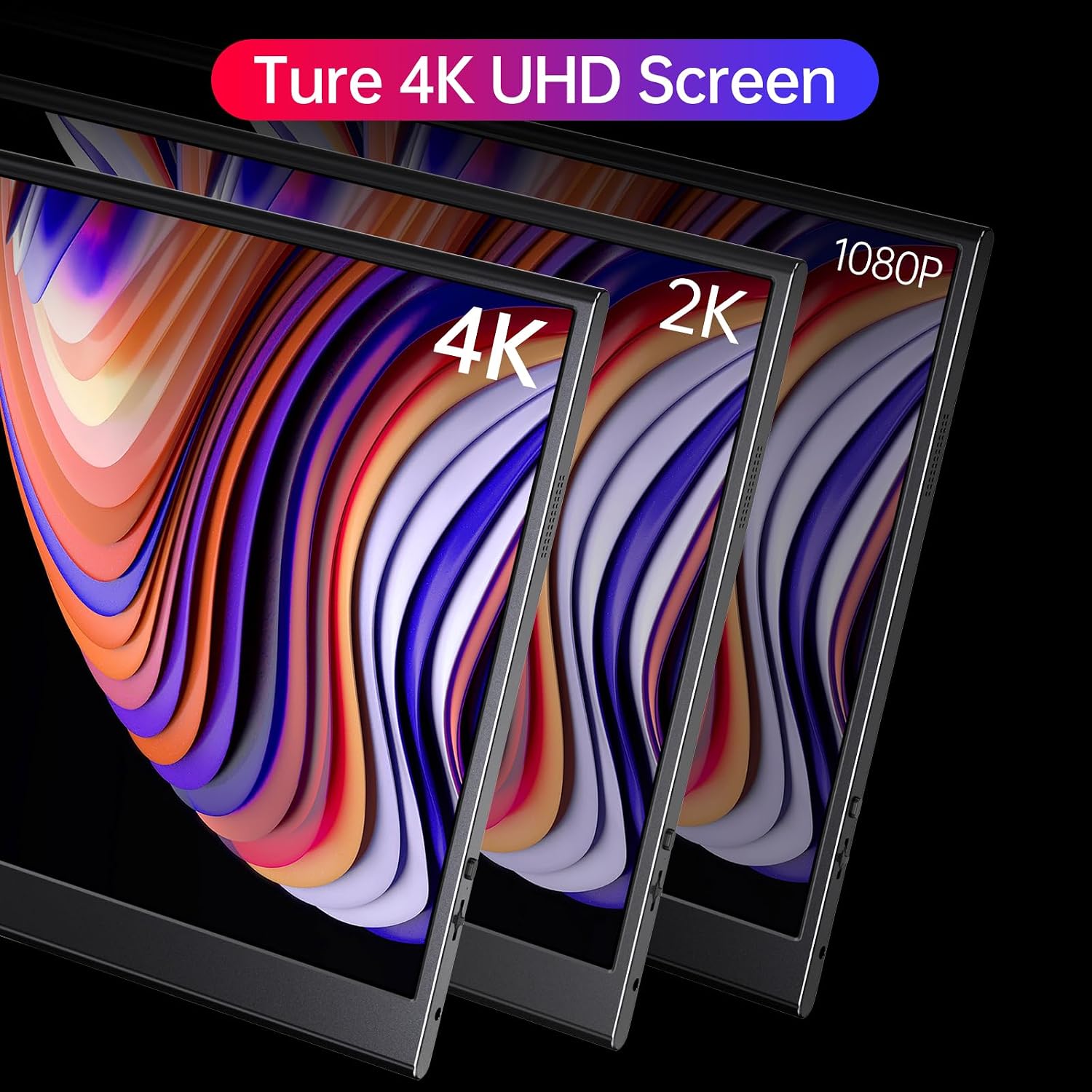 MONITOR 15.6' ANYUSE 4K UHD IPS HDR USB-C HDMI - 4