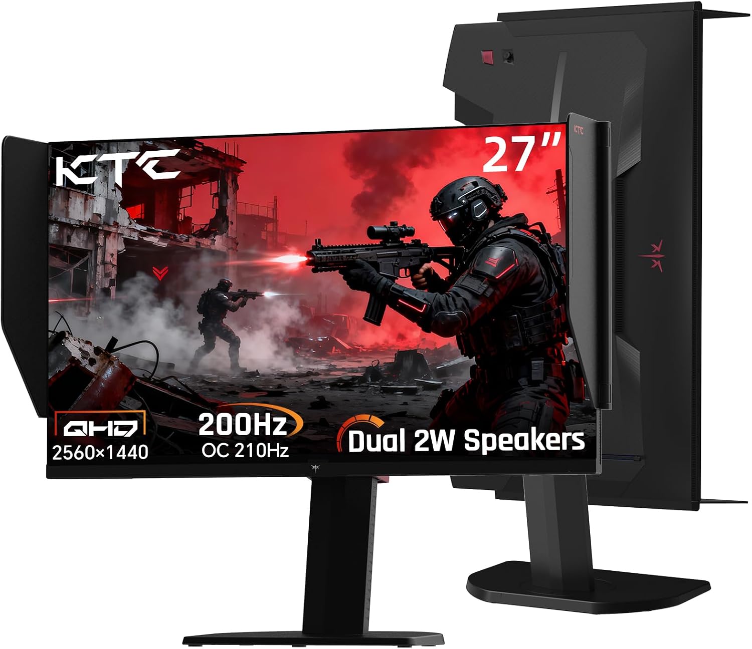 MONITOR PARA GAMING KTC 27M1 27 PULGADAS 210HZ QHD CON PARLANTES - 1