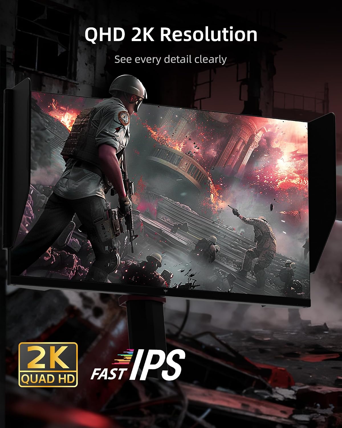 MONITOR PARA GAMING KTC 27M1 27 PULGADAS 210HZ QHD CON PARLANTES - 2