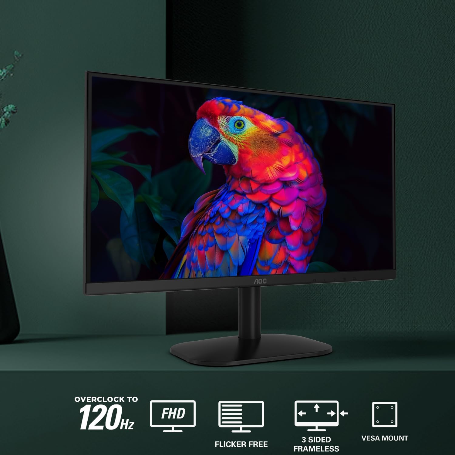 MONITOR DE COMPUTADORA AOC 22B35HM23 22 PULGADAS FHD 120HZ VA HDR - 2