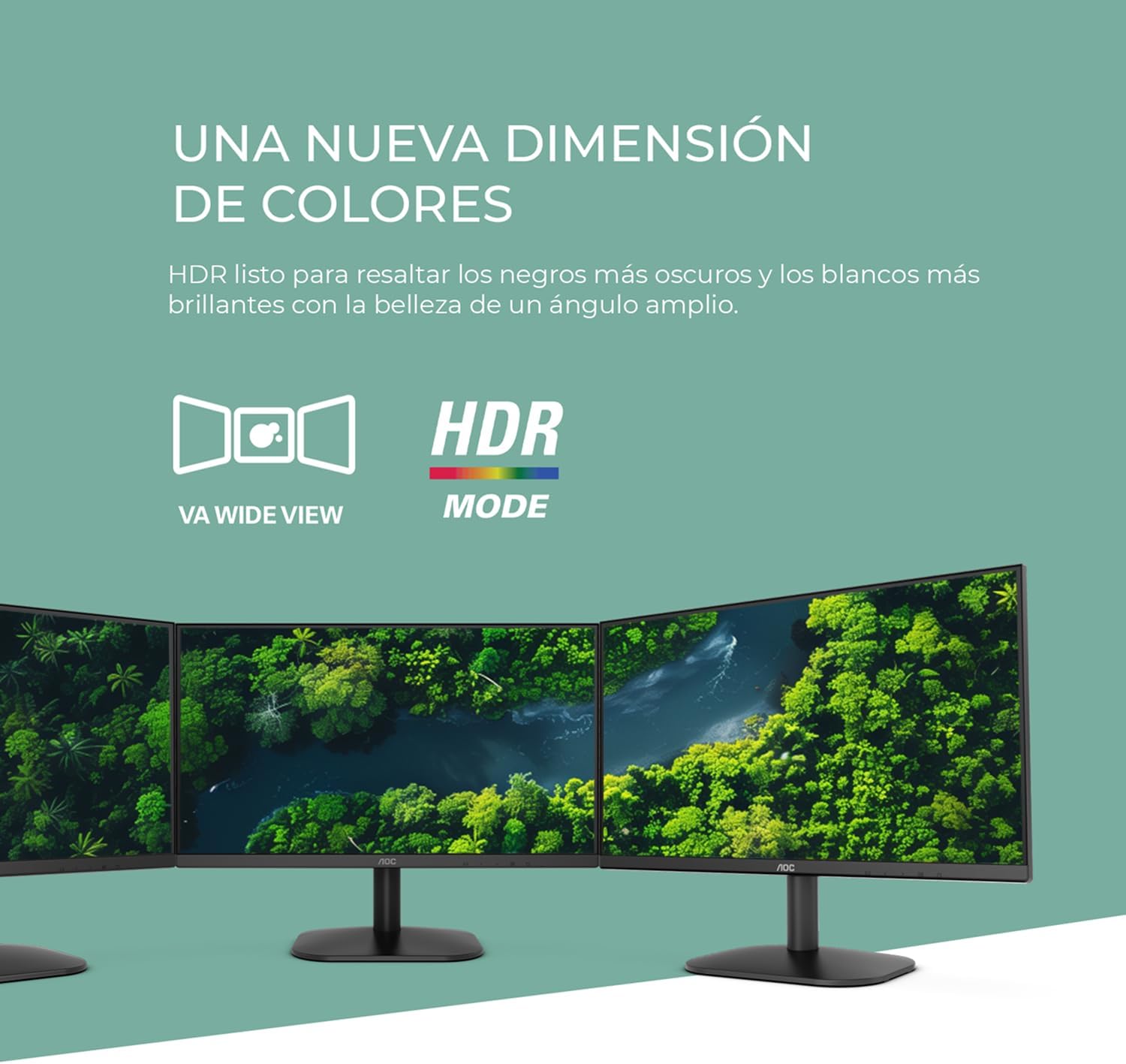 MONITOR DE COMPUTADORA AOC 22B35HM23 22 PULGADAS FHD 120HZ VA HDR - 5