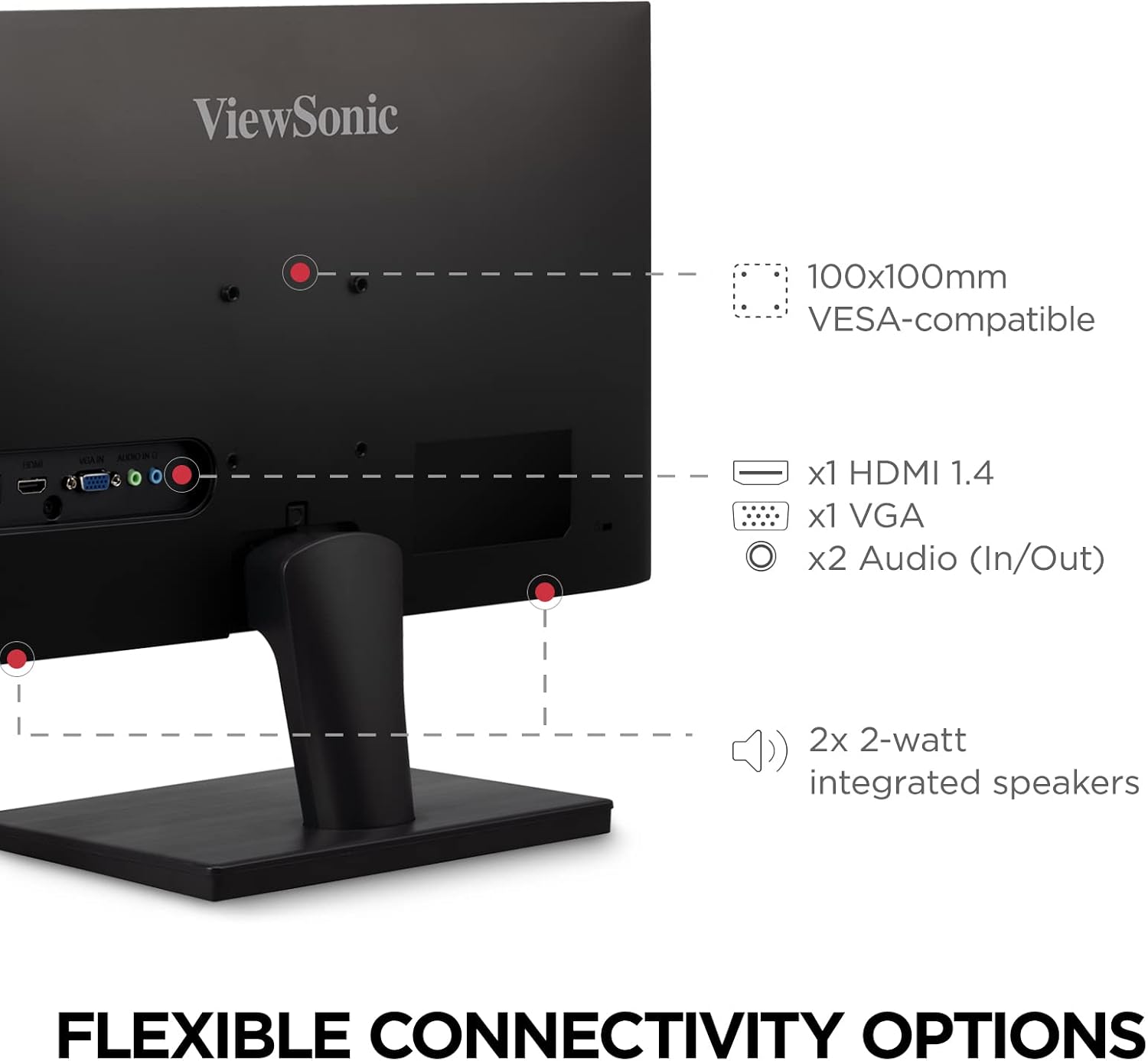 MONITOR VIEWSONIC VS2447M 24 PULGADAS FULL HD 1080P 100HZ LED - 5