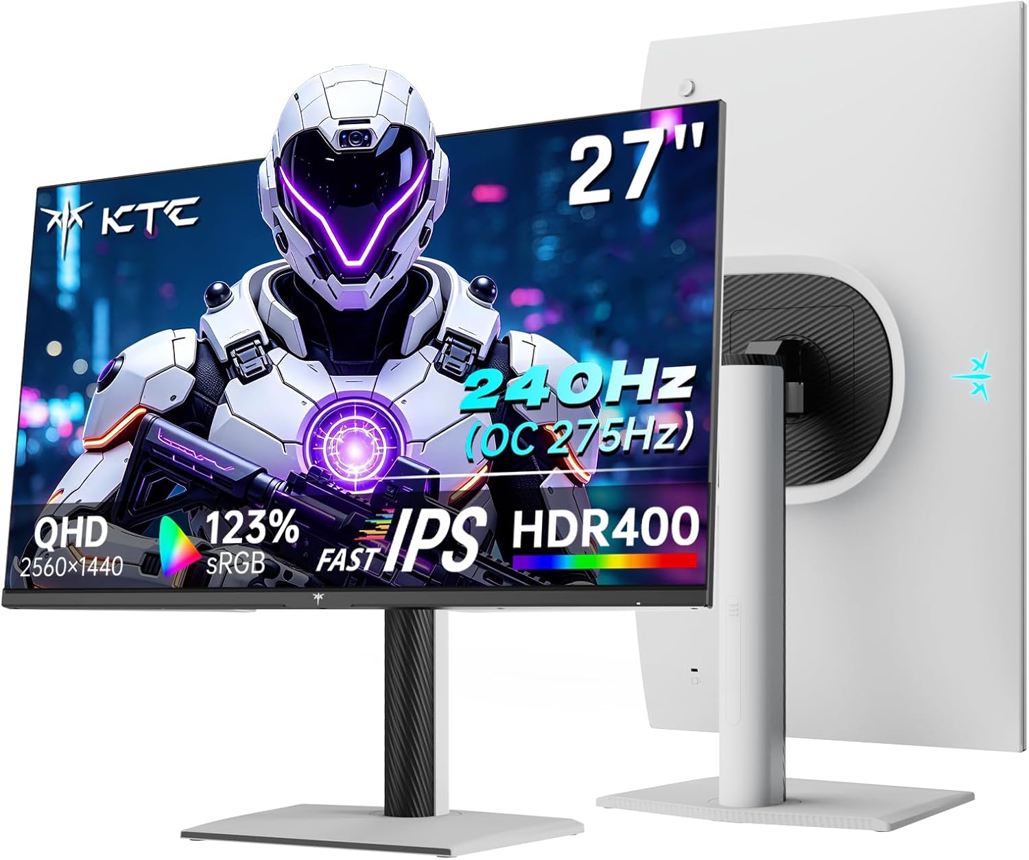 MONITOR KTC GAMING 27 PULGADAS QHD 1440P 240HZ BLANCO H27E6S - 1
