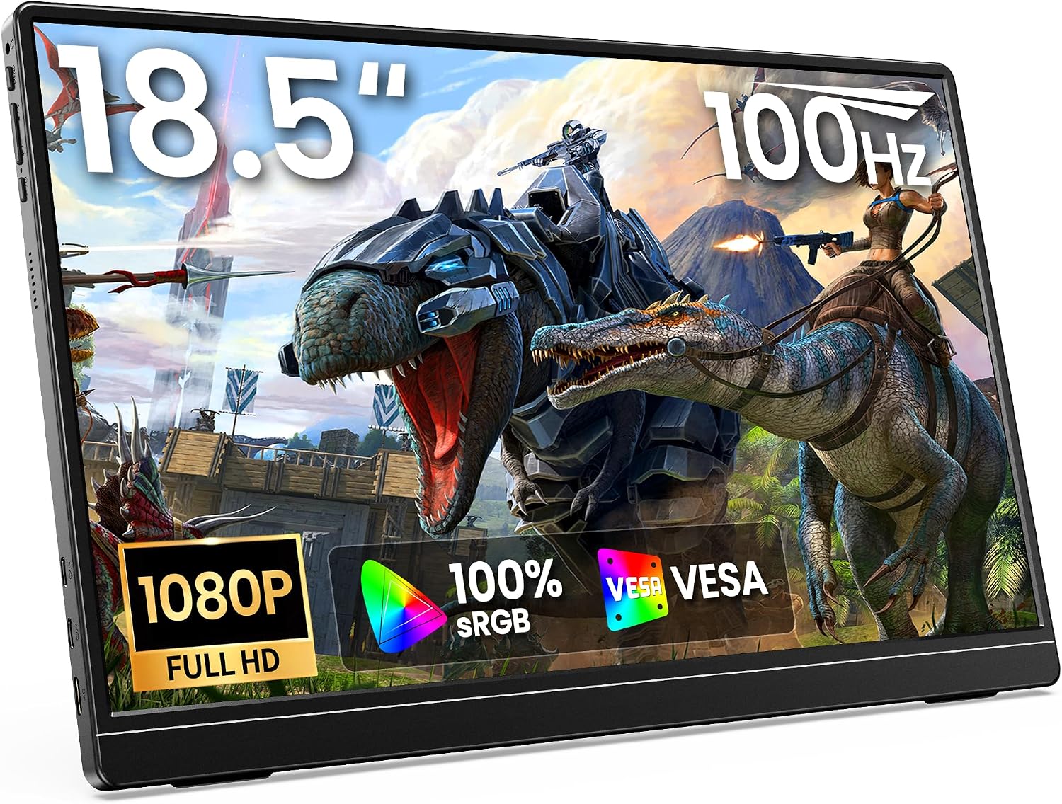 MONITOR PORTÁTIL MNN 18.5' 100HZ FHD IPS USB-C HDMI COLOR NEGRO CLARO - 1