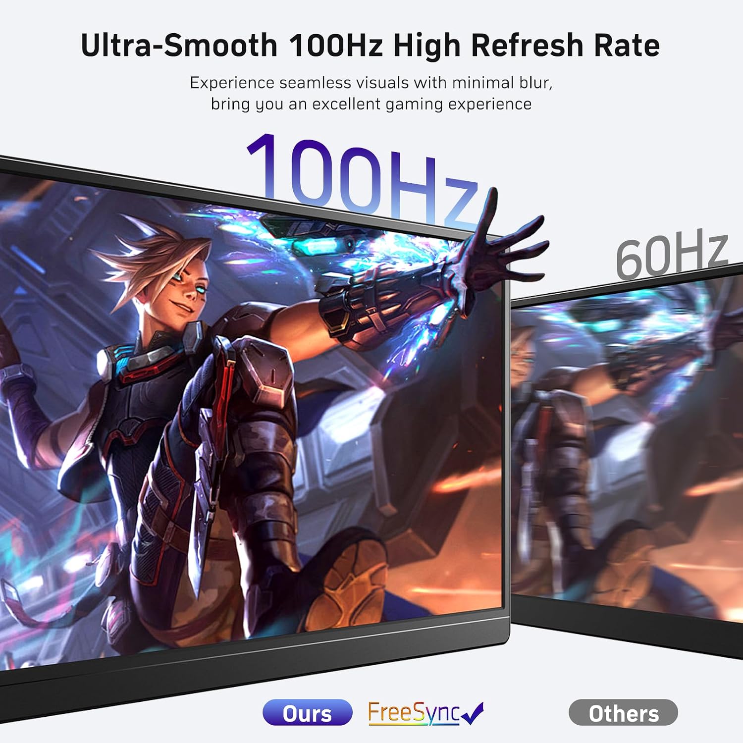 MONITOR PORTÁTIL MNN 18.5' 100HZ FHD IPS USB-C HDMI COLOR NEGRO CLARO - 4