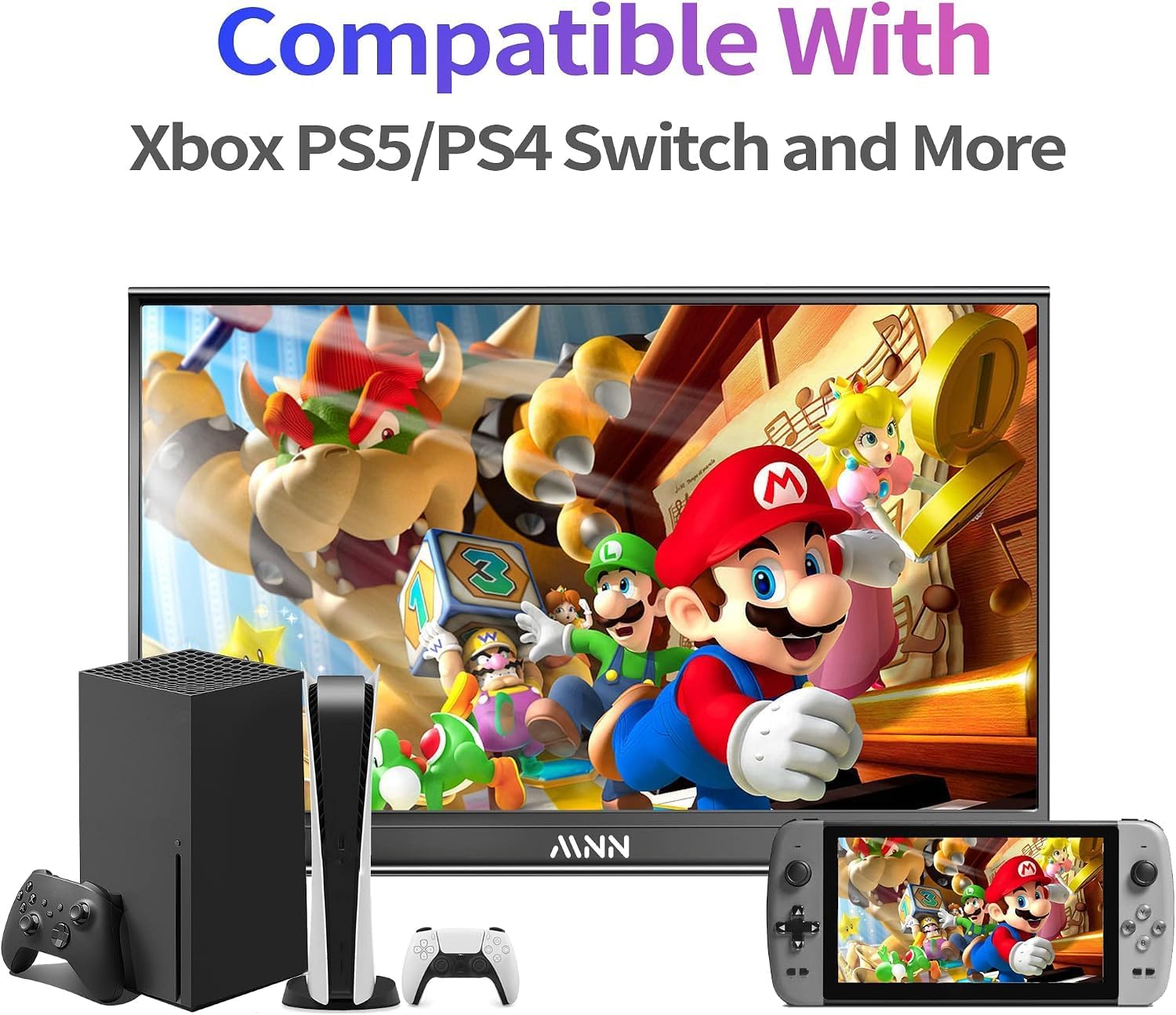 MONITOR PORTÁTIL MNN 15.6' FULL HD IPS HDR 60HZ USB-C HDMI - 4