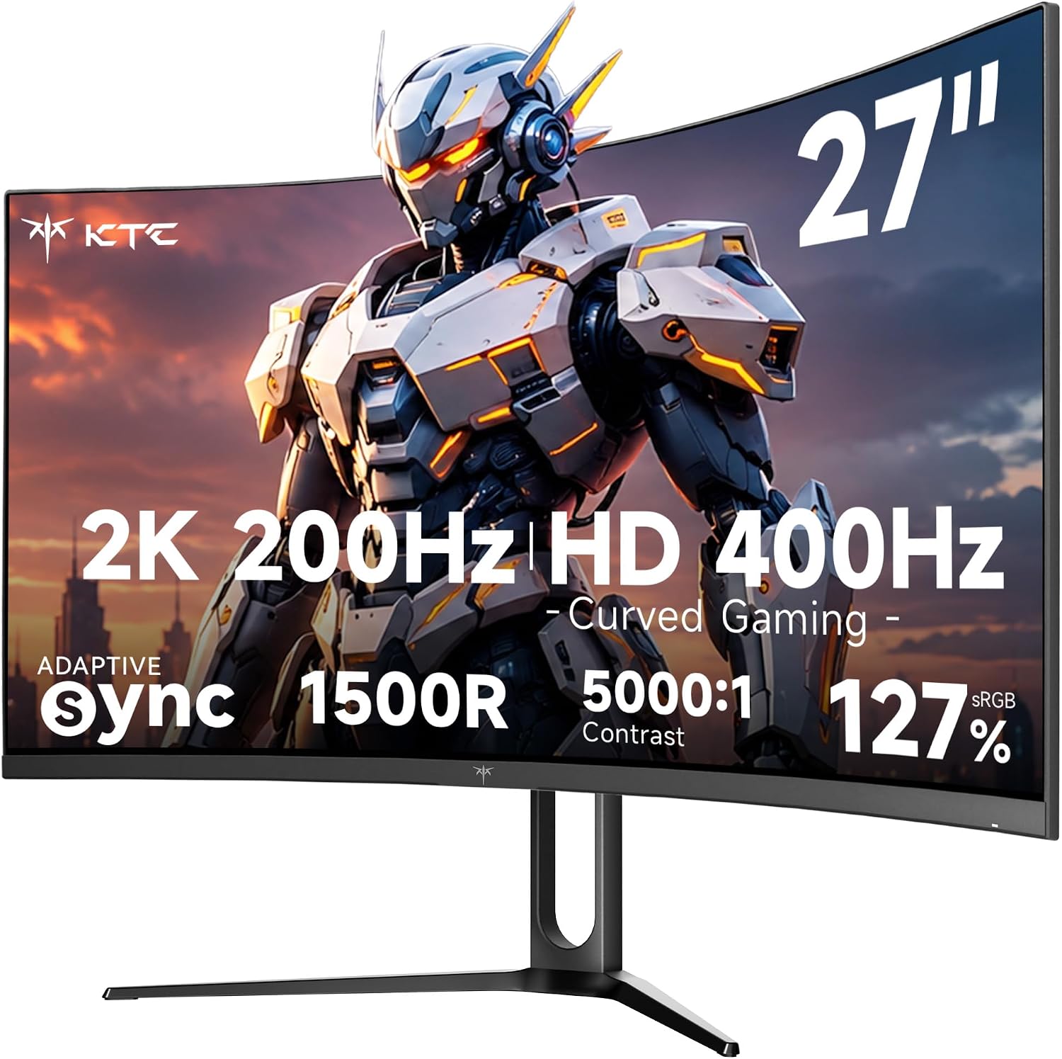 MONITOR CURVO PARA GAMING KTC H27S5 27 PULGADAS DUAL MODE - 1