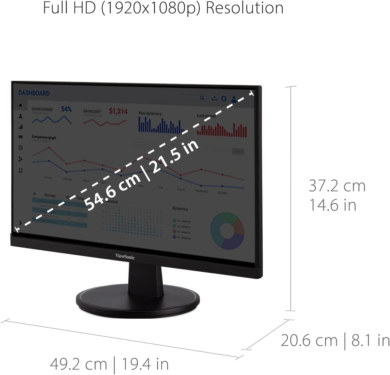 MONITOR VIEWSONIC VS2247-MH 22 PULGADAS FULL HD IPS - 5