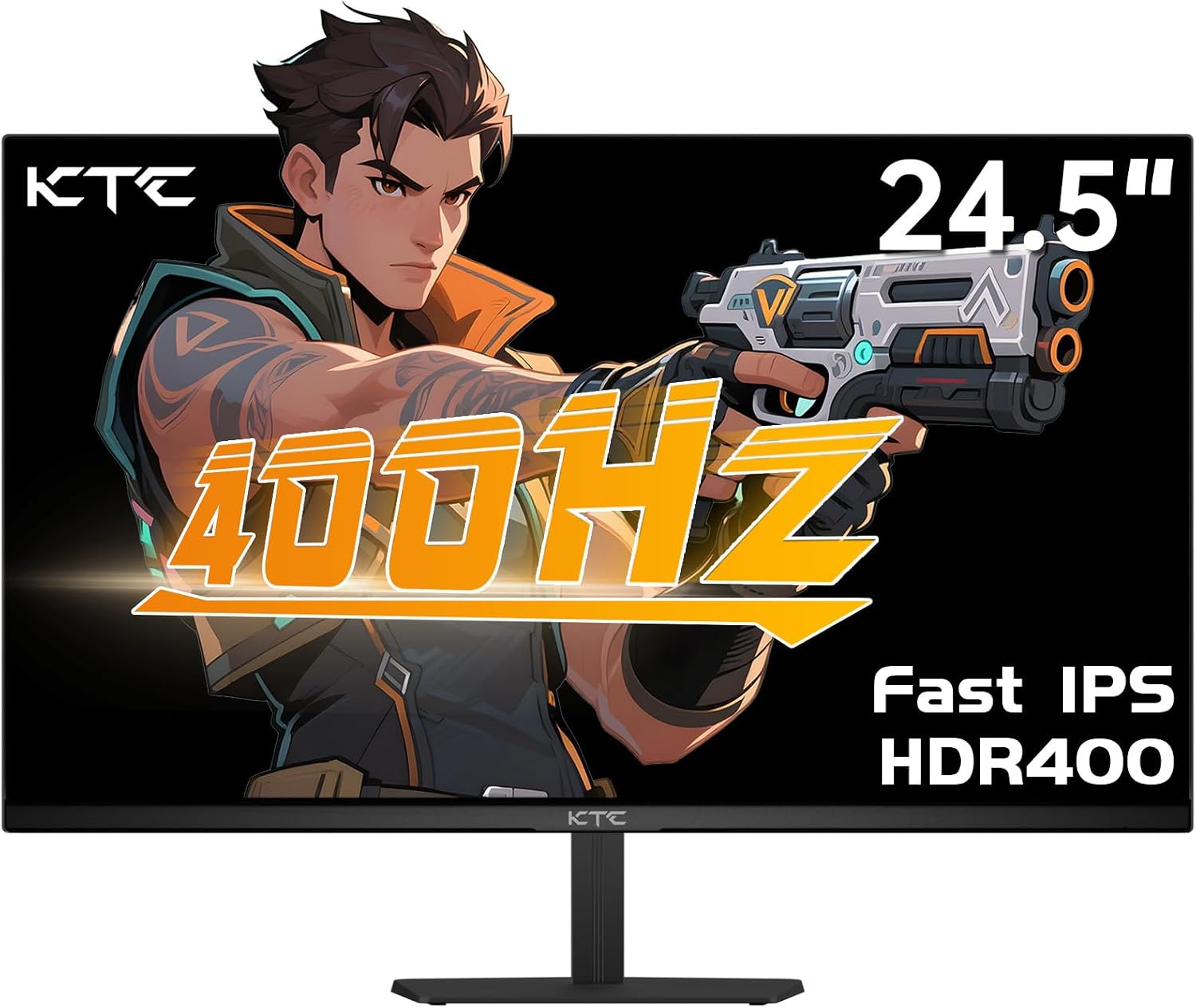 MONITOR PARA GAMING KTC H25X7 24.5 PULGADAS FULL HD 400HZ PLATA - 1