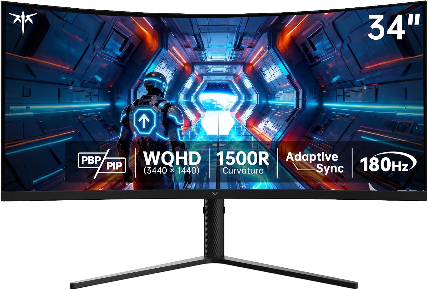 MONITOR CURVO GAMING KTC 34 PULGADAS H34S5 3440X1440 180HZ - 1